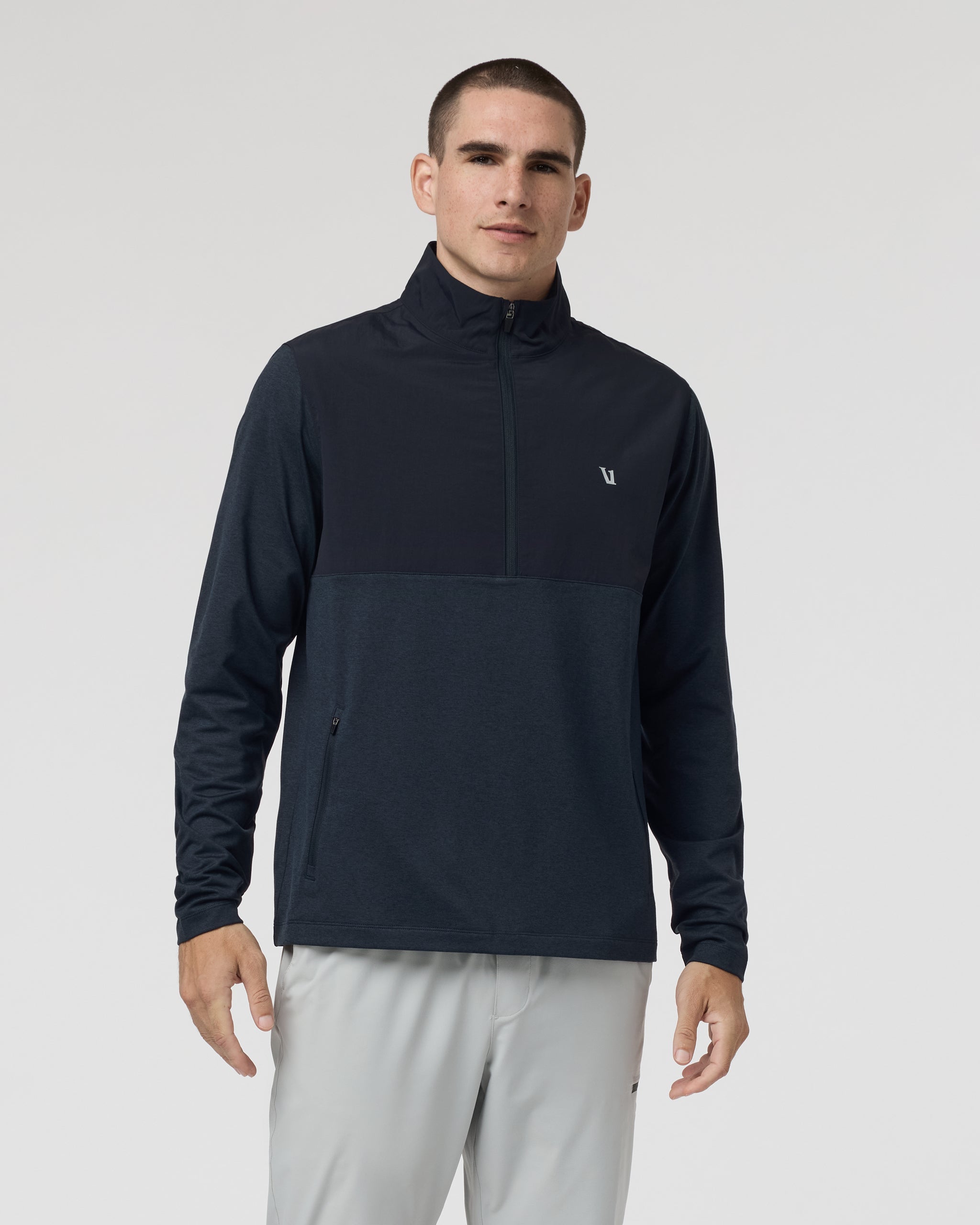 Sunday Element Half Zip | Ink Heather