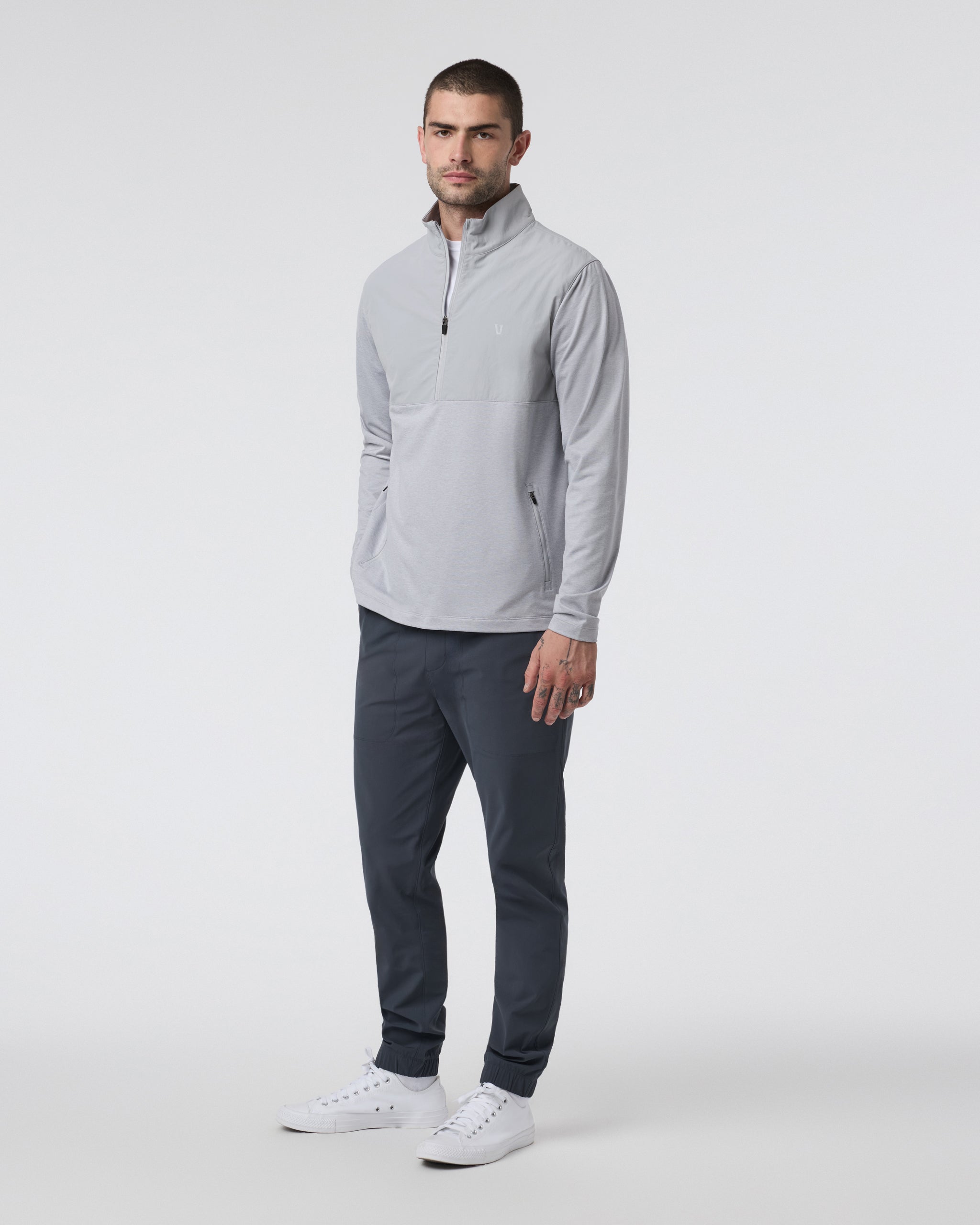Sunday Element Half Zip | Platinum Heather