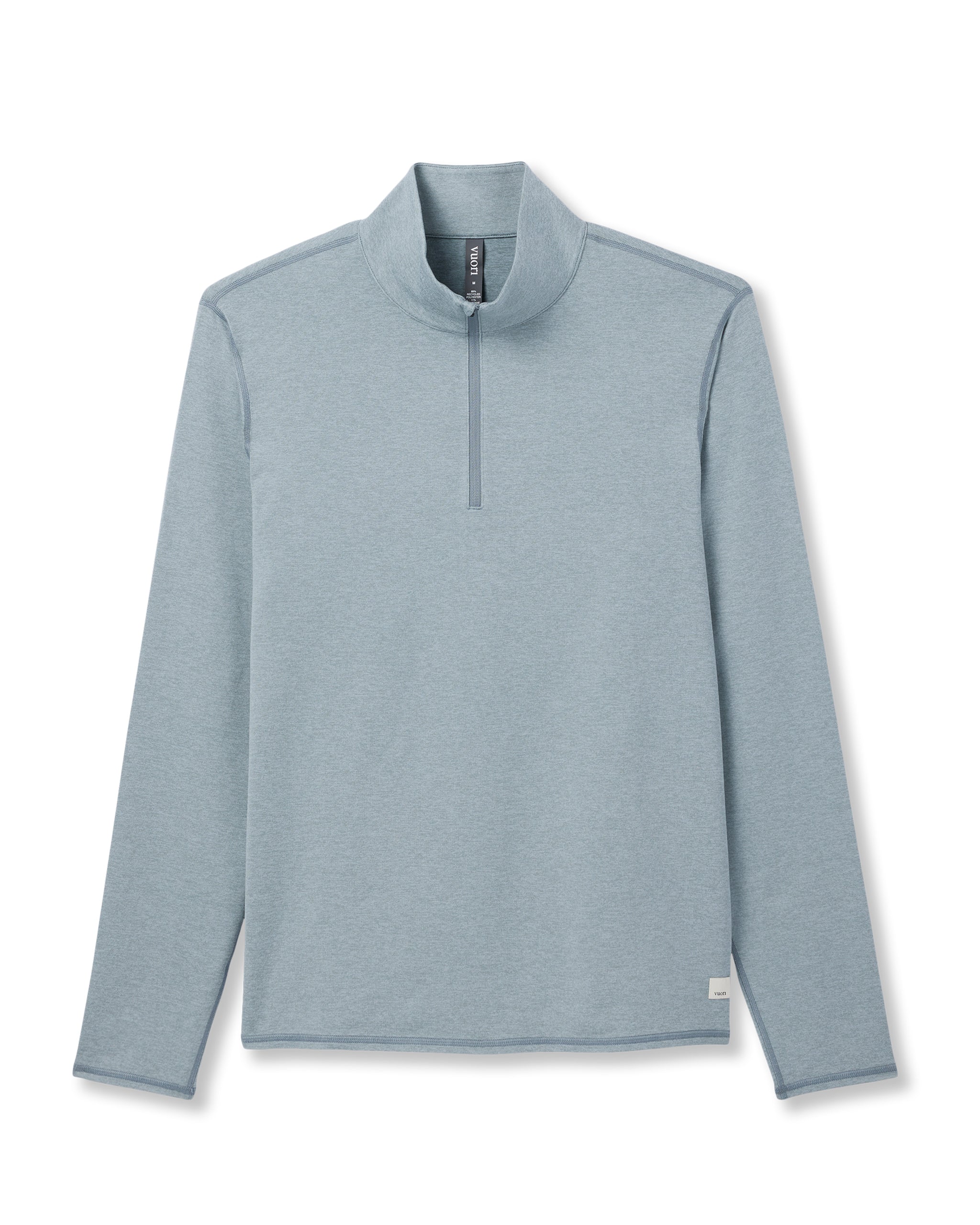 Ponto Half Zip Mock Neck | Dusty Blue Heather