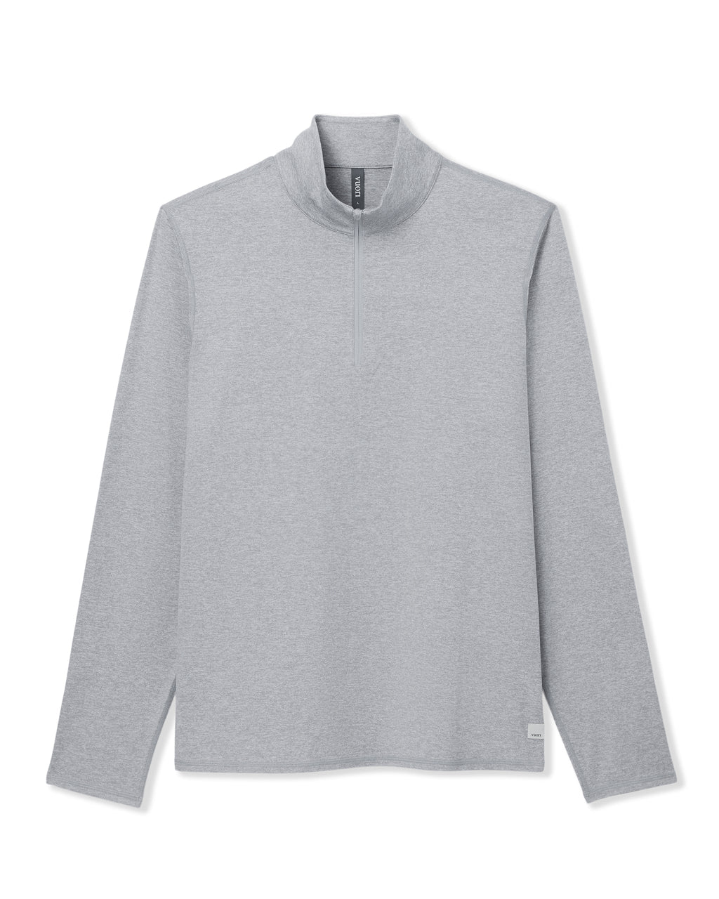 Ponto Half Zip Mock Neck | Light Heather Grey