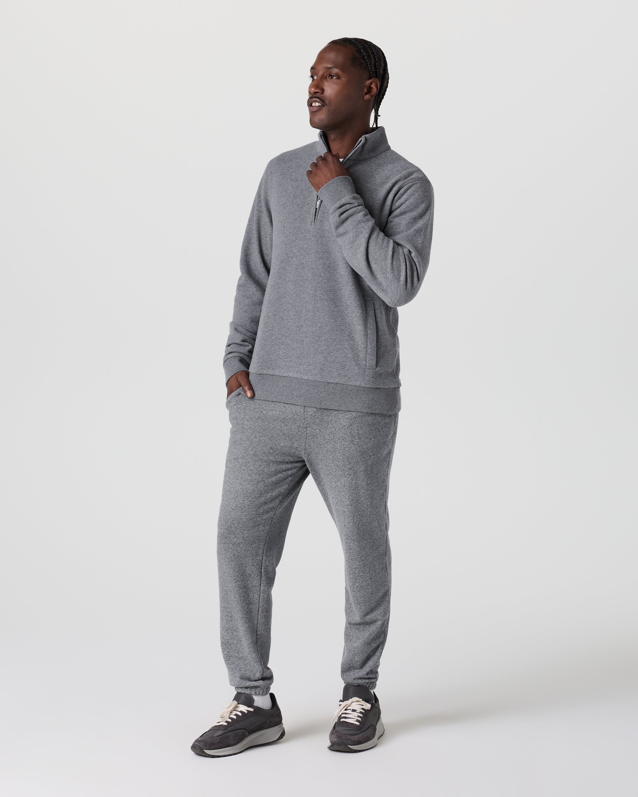 Cypress 1/4 Zip 2.0 | Heather Grey