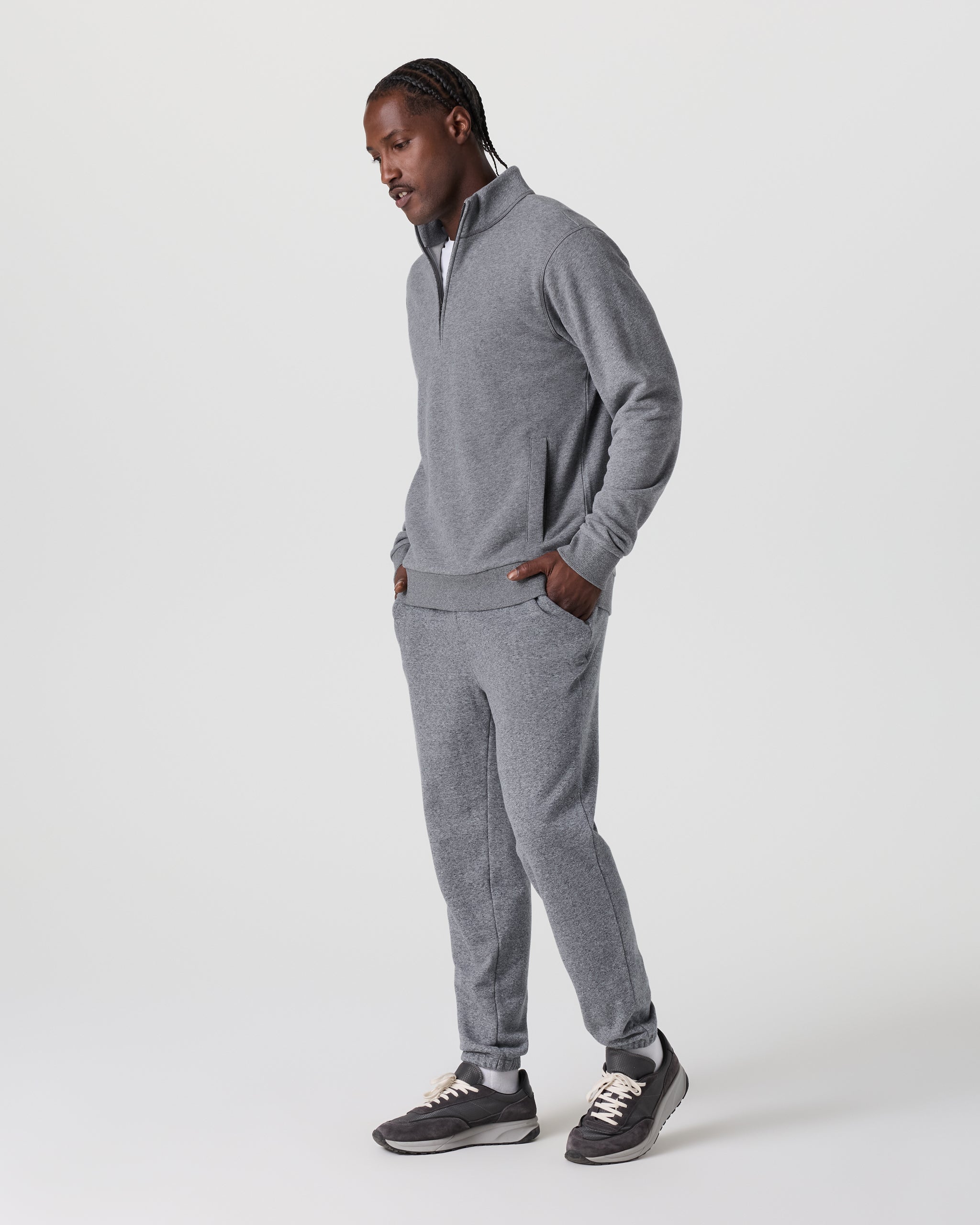 Cypress 1/4 Zip 2.0 | Heather Grey