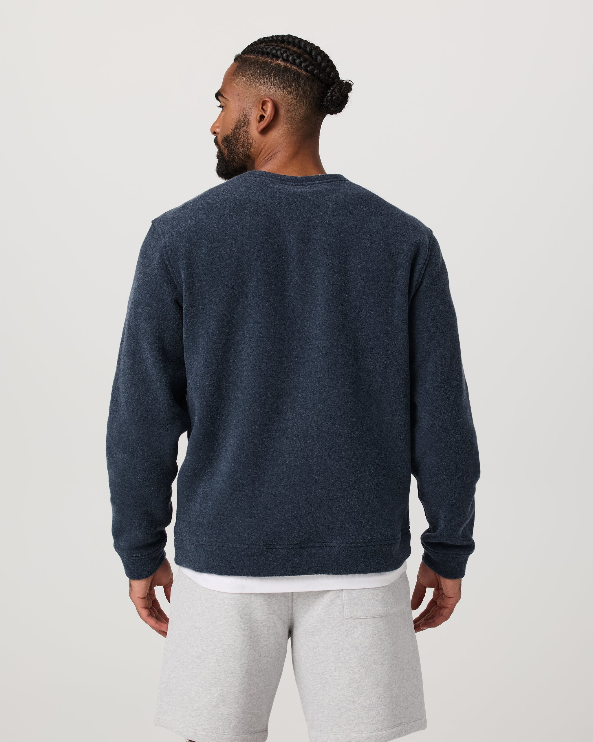 Beach Fleece Crew | Ink Heather