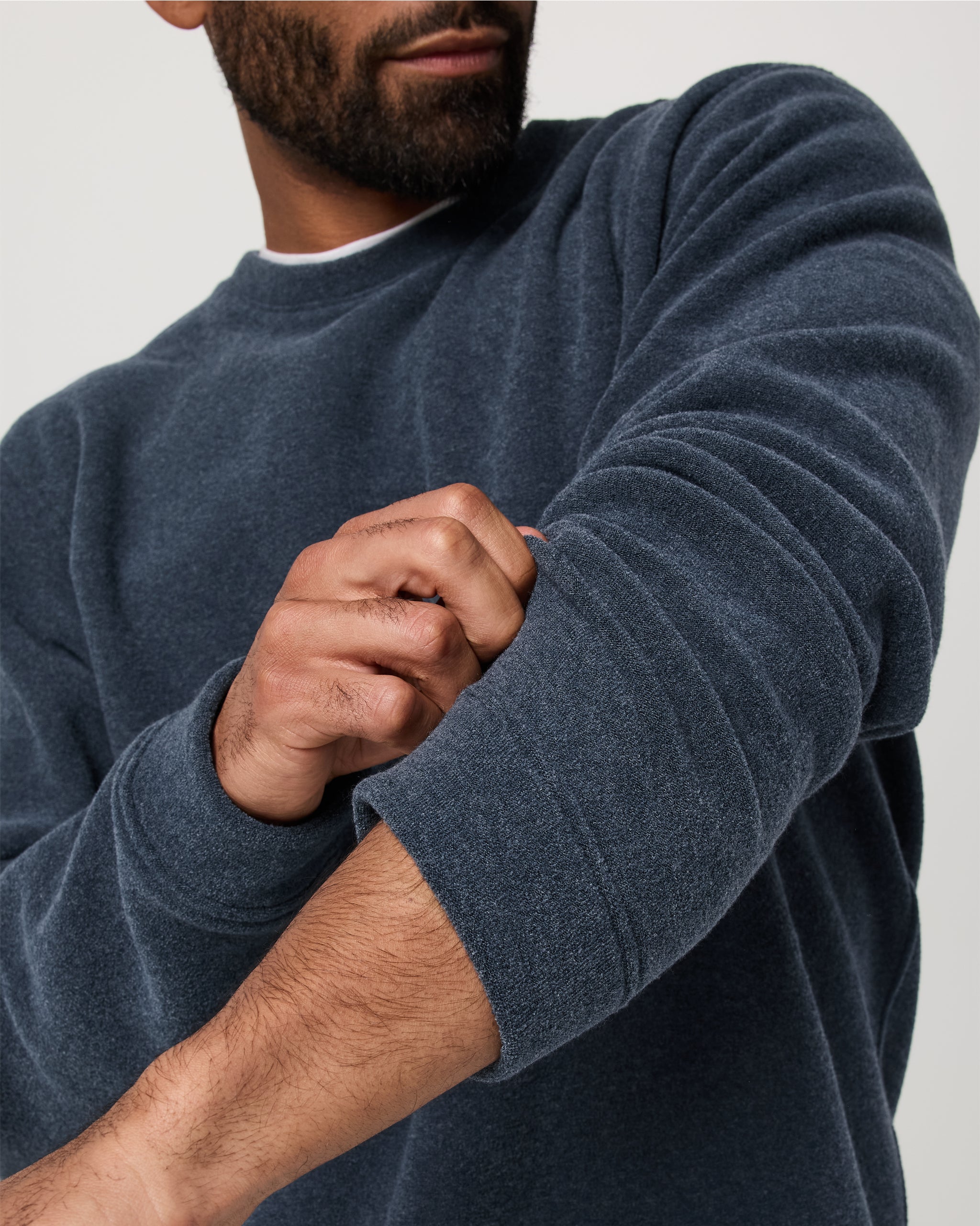 Beach Fleece Crew | Ink Heather