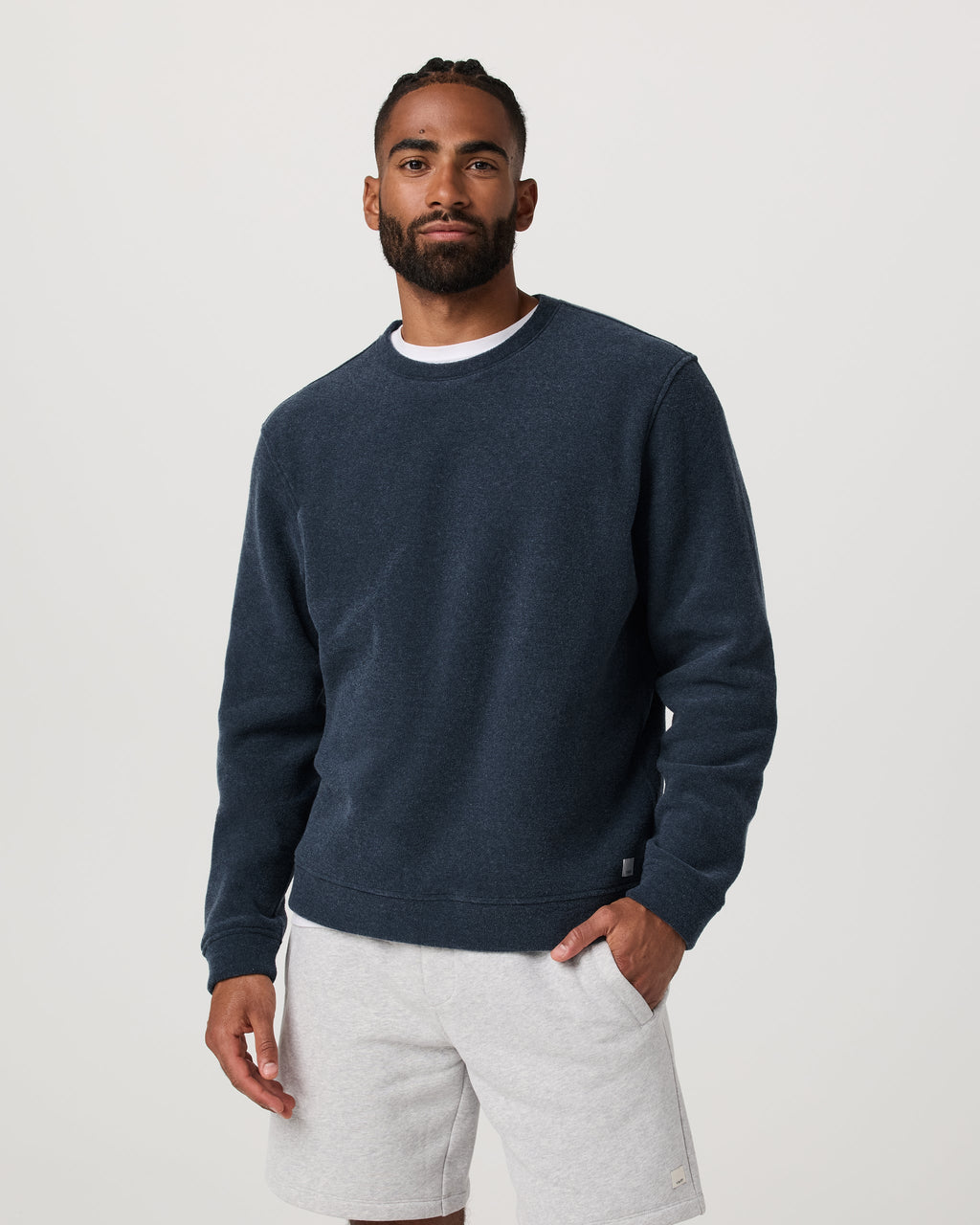 Beach Fleece Crew | Ink Heather