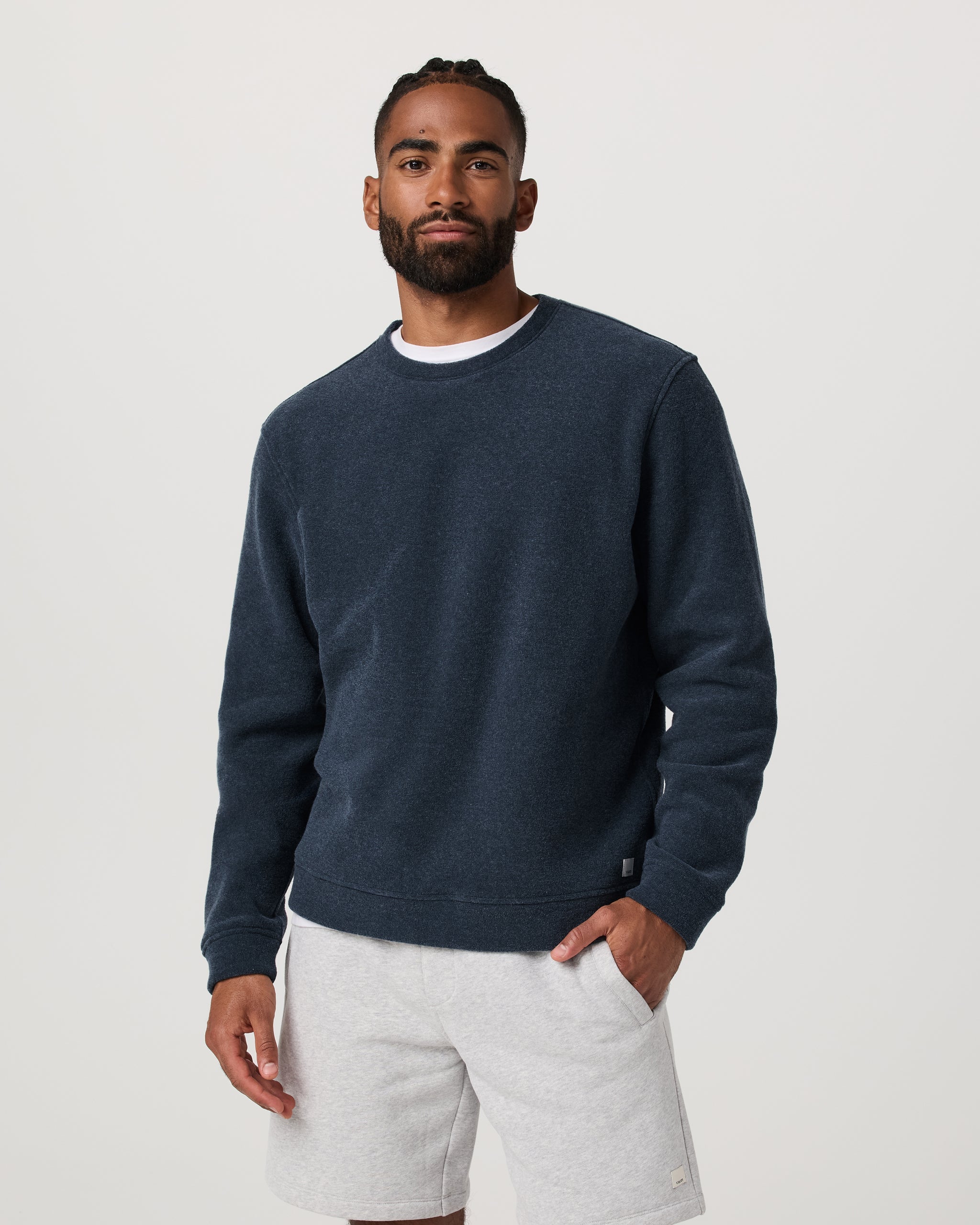 Beach Fleece Crew | Ink Heather