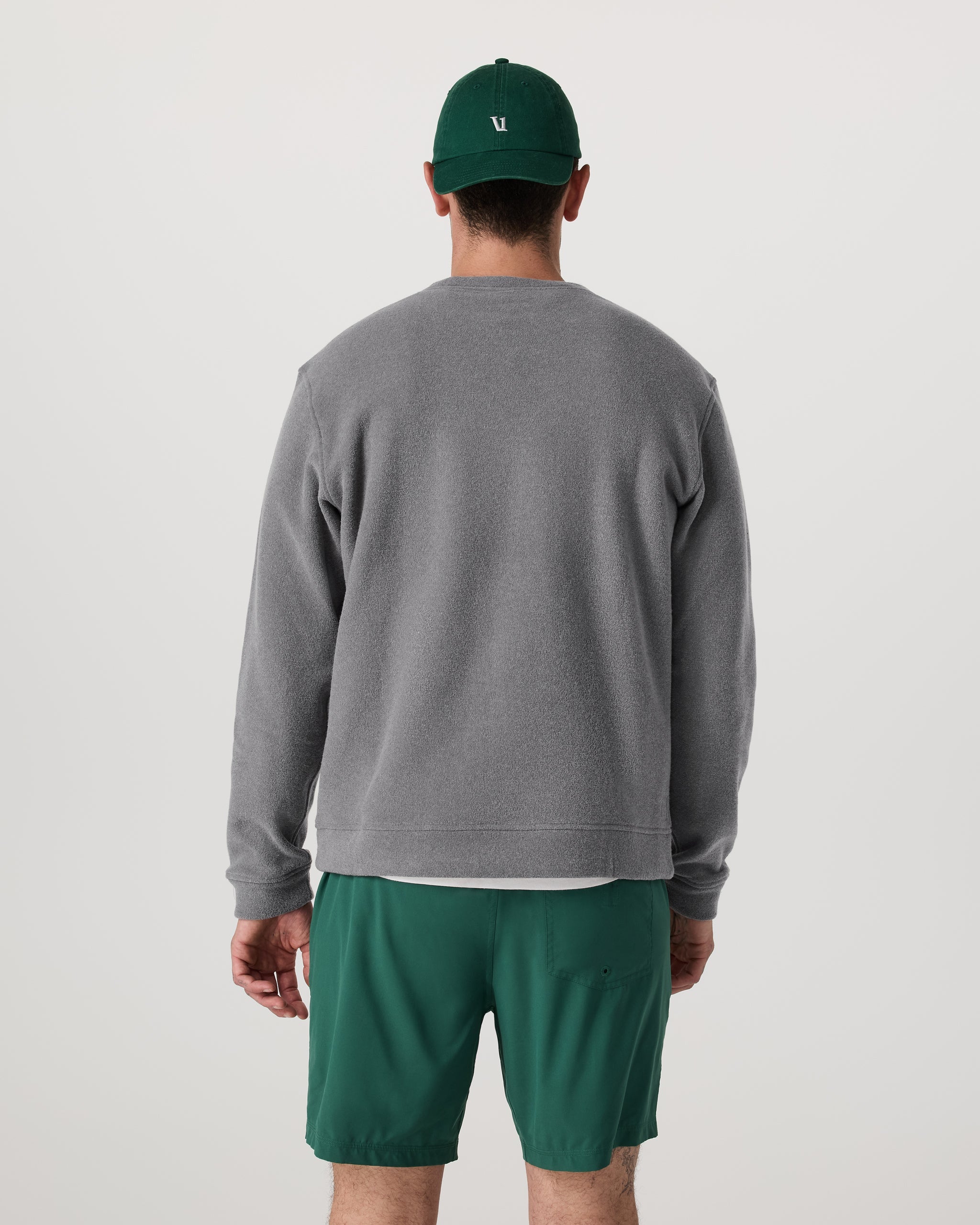 Beach Fleece Crew | Pinecone Heather