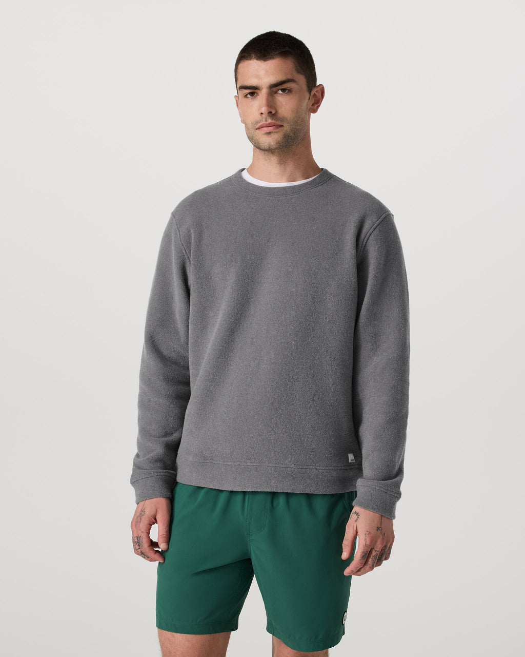Beach Fleece Crew | Pinecone Heather