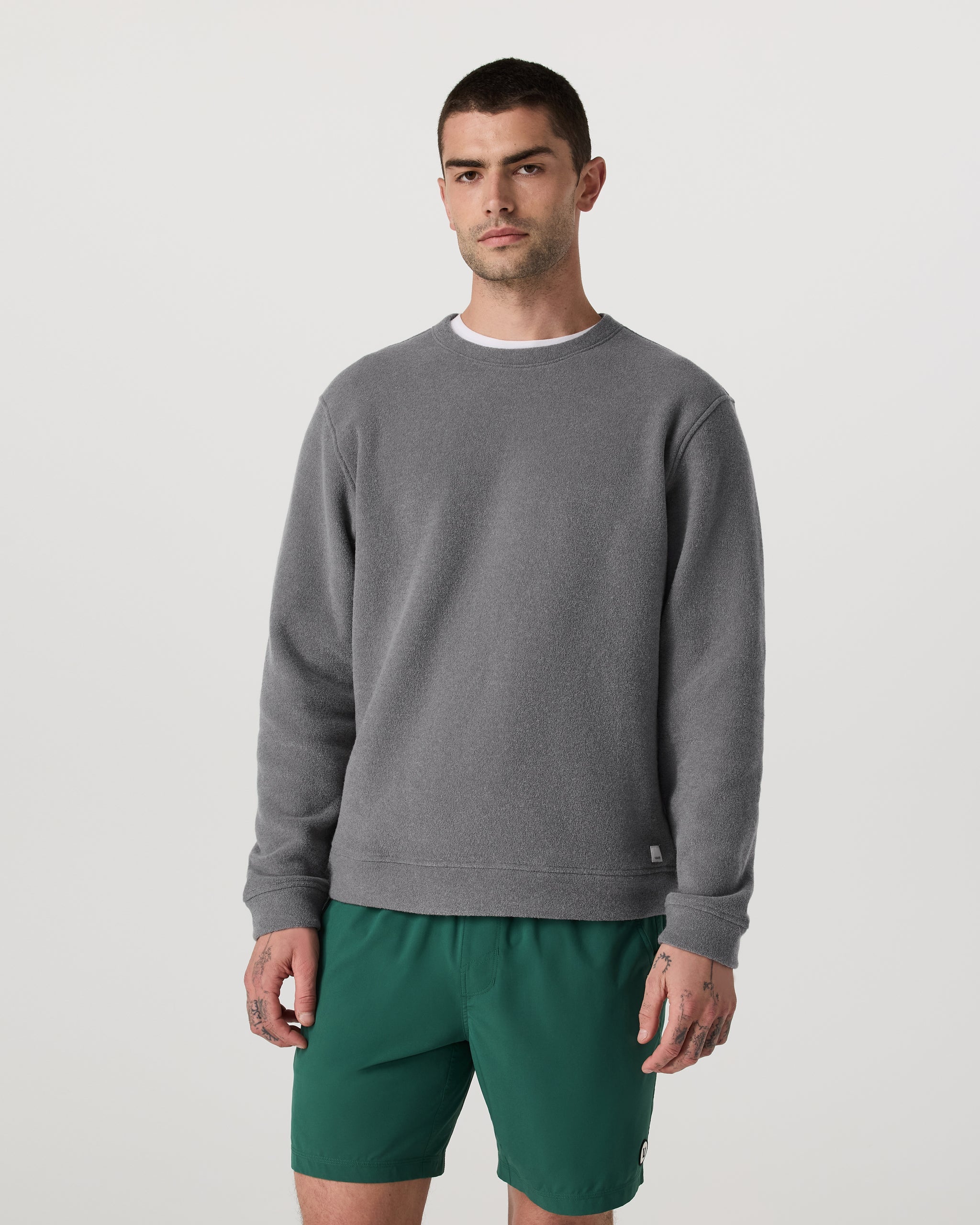 Beach Fleece Crew | Pinecone Heather
