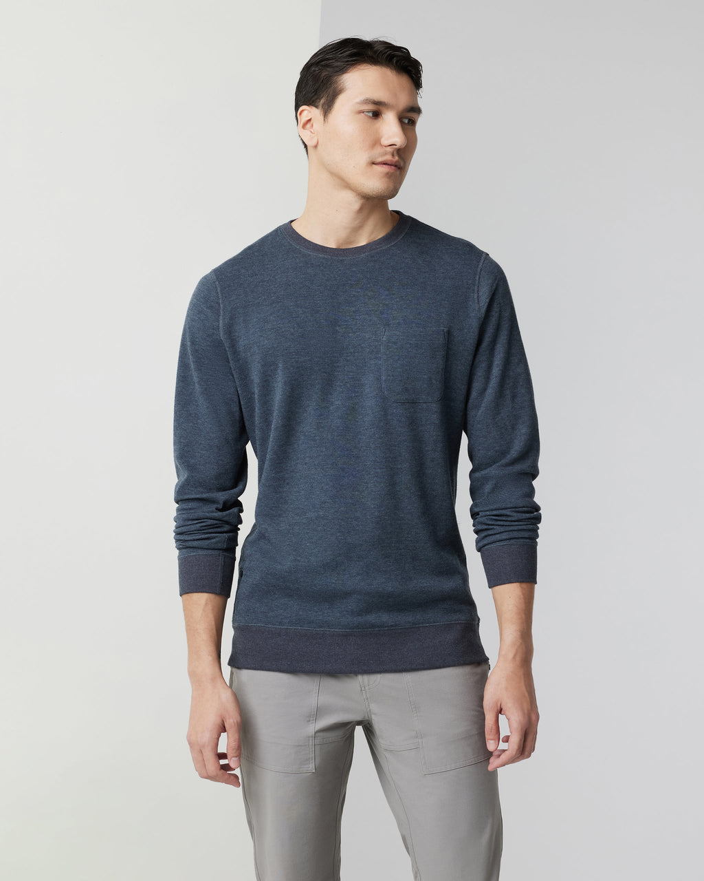 Jeffreys Pullover | Navy Heather