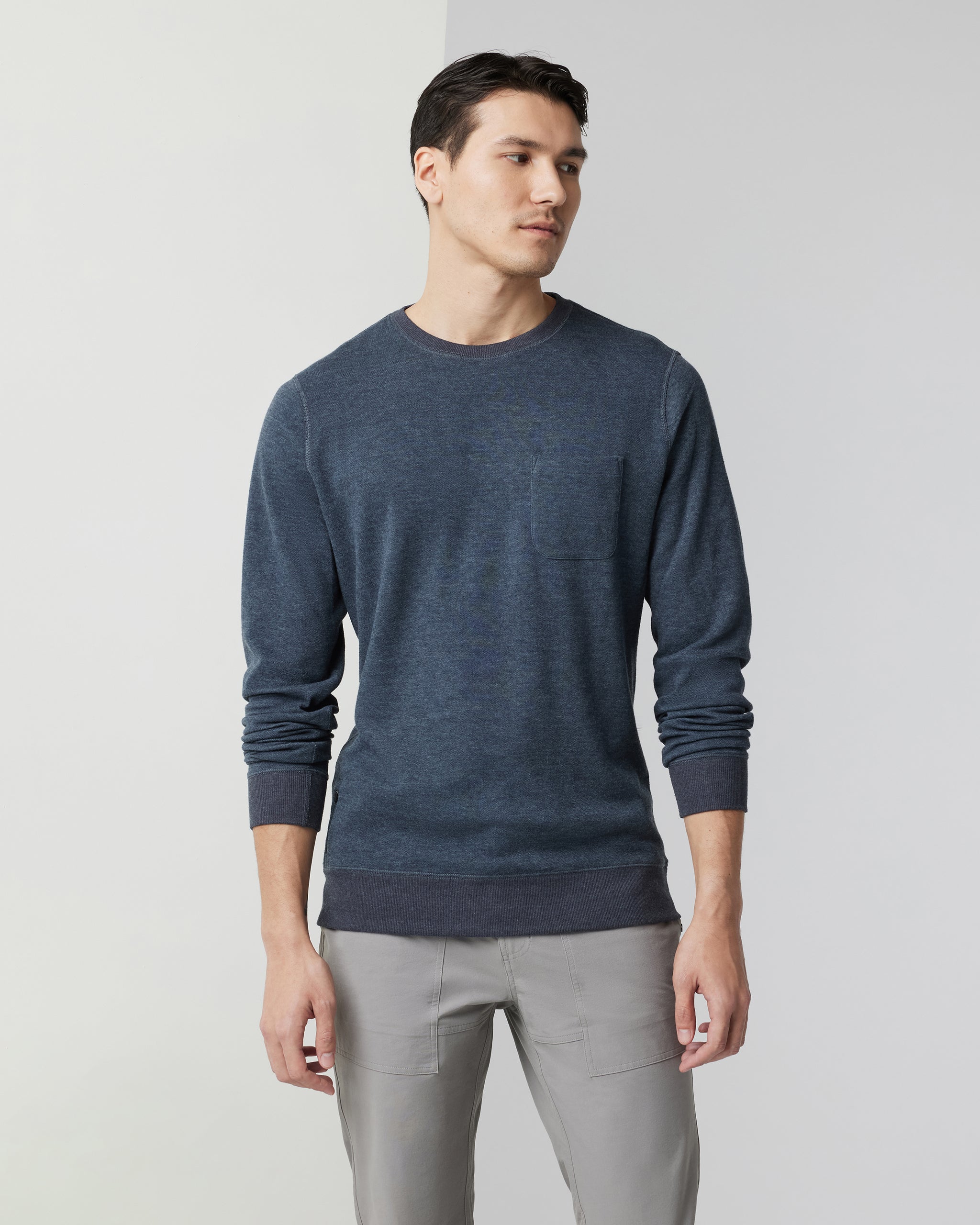 Jeffreys Pullover | Navy Heather