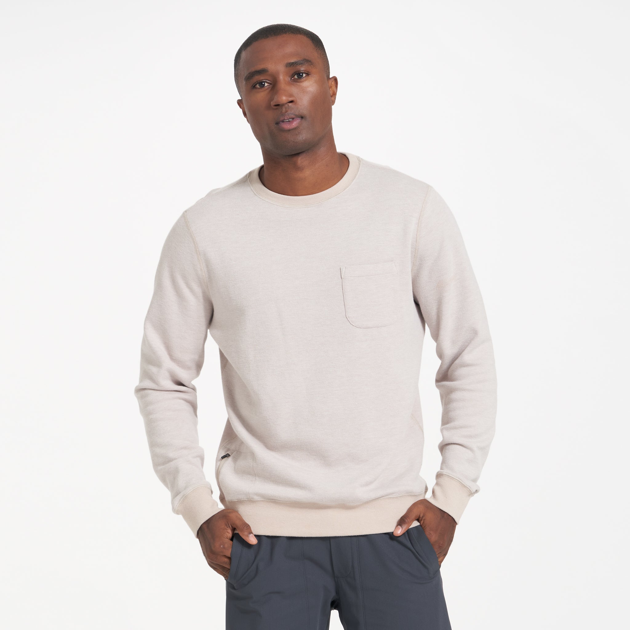 Jeffreys Pullover | Oyster Heather