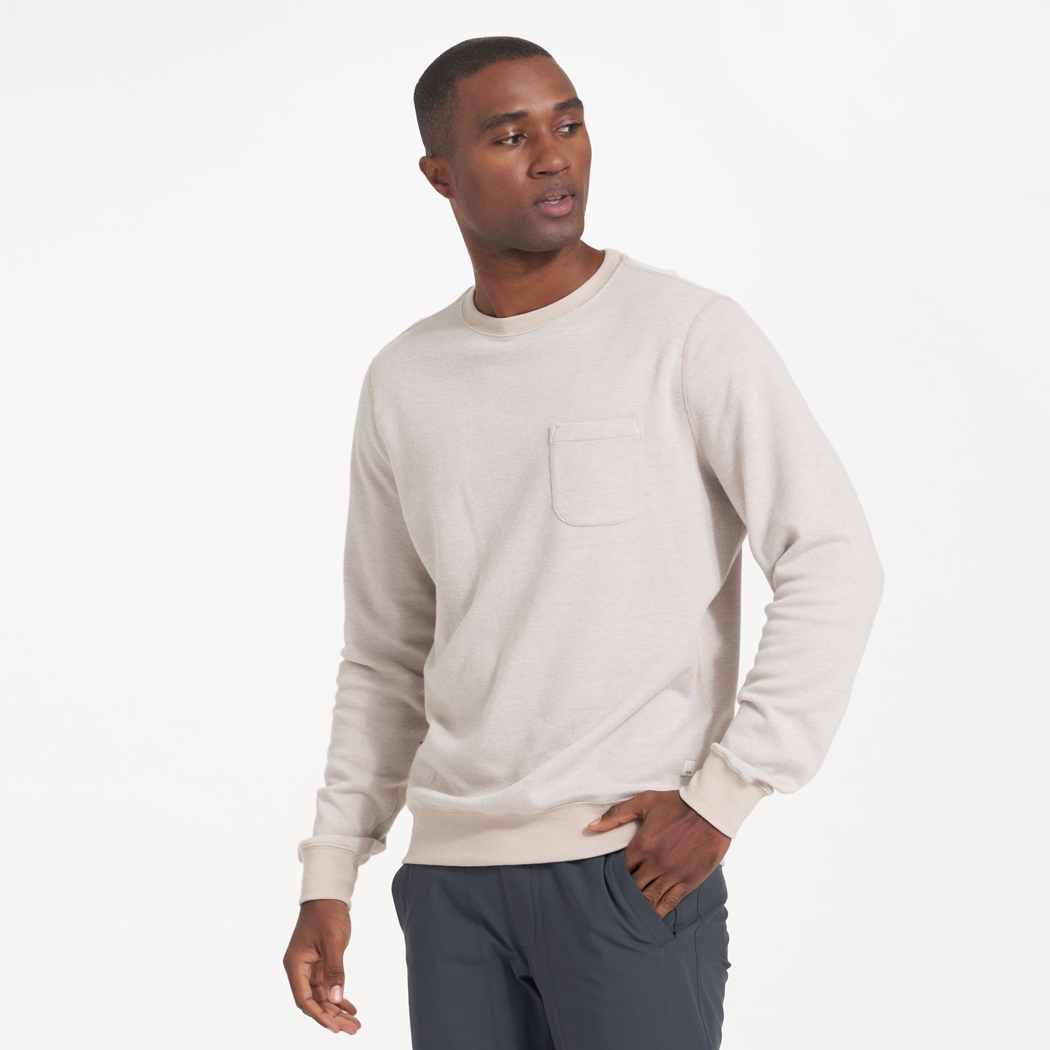 Jeffreys Pullover | Oyster Heather