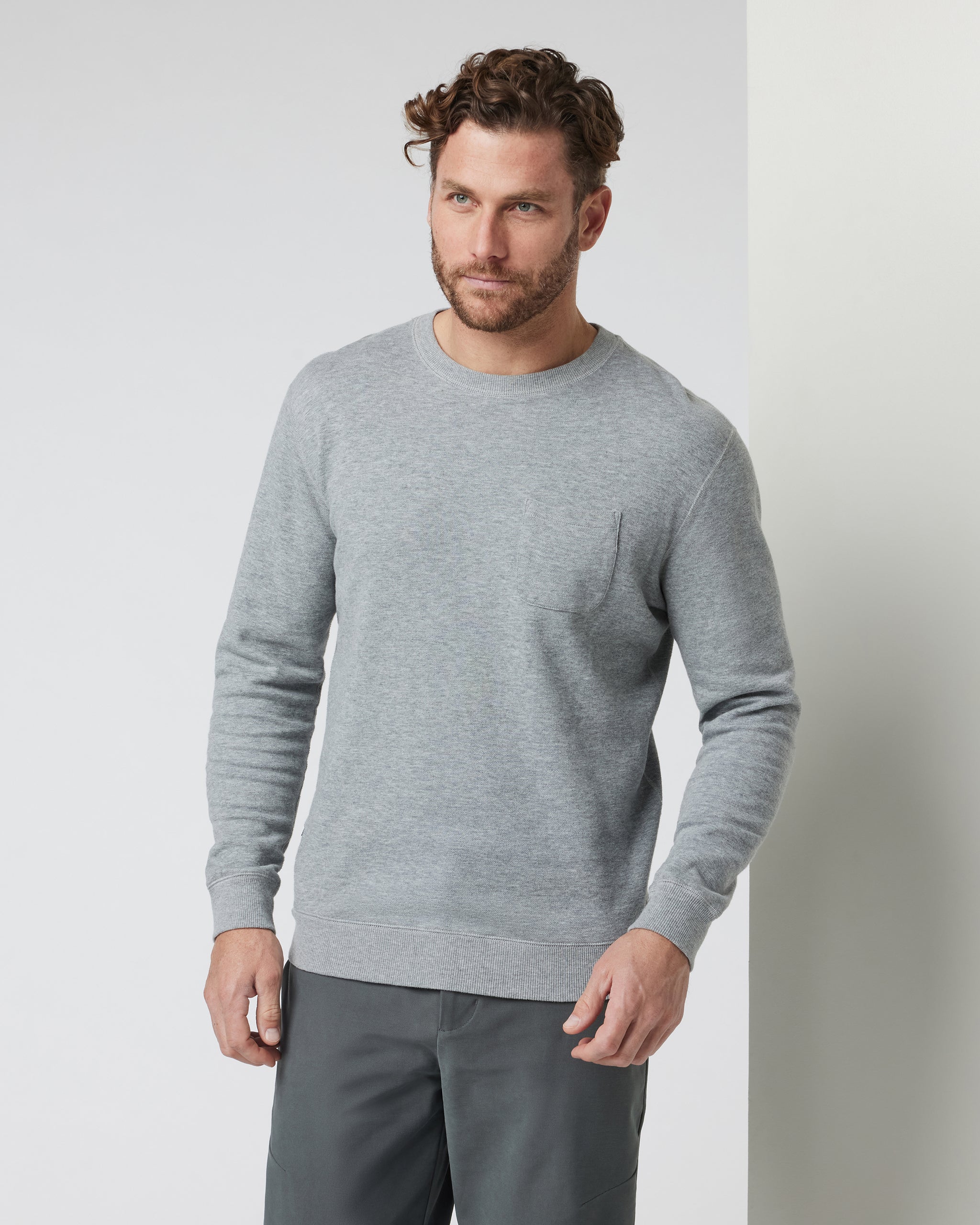 Jeffreys Pullover | Heather Grey