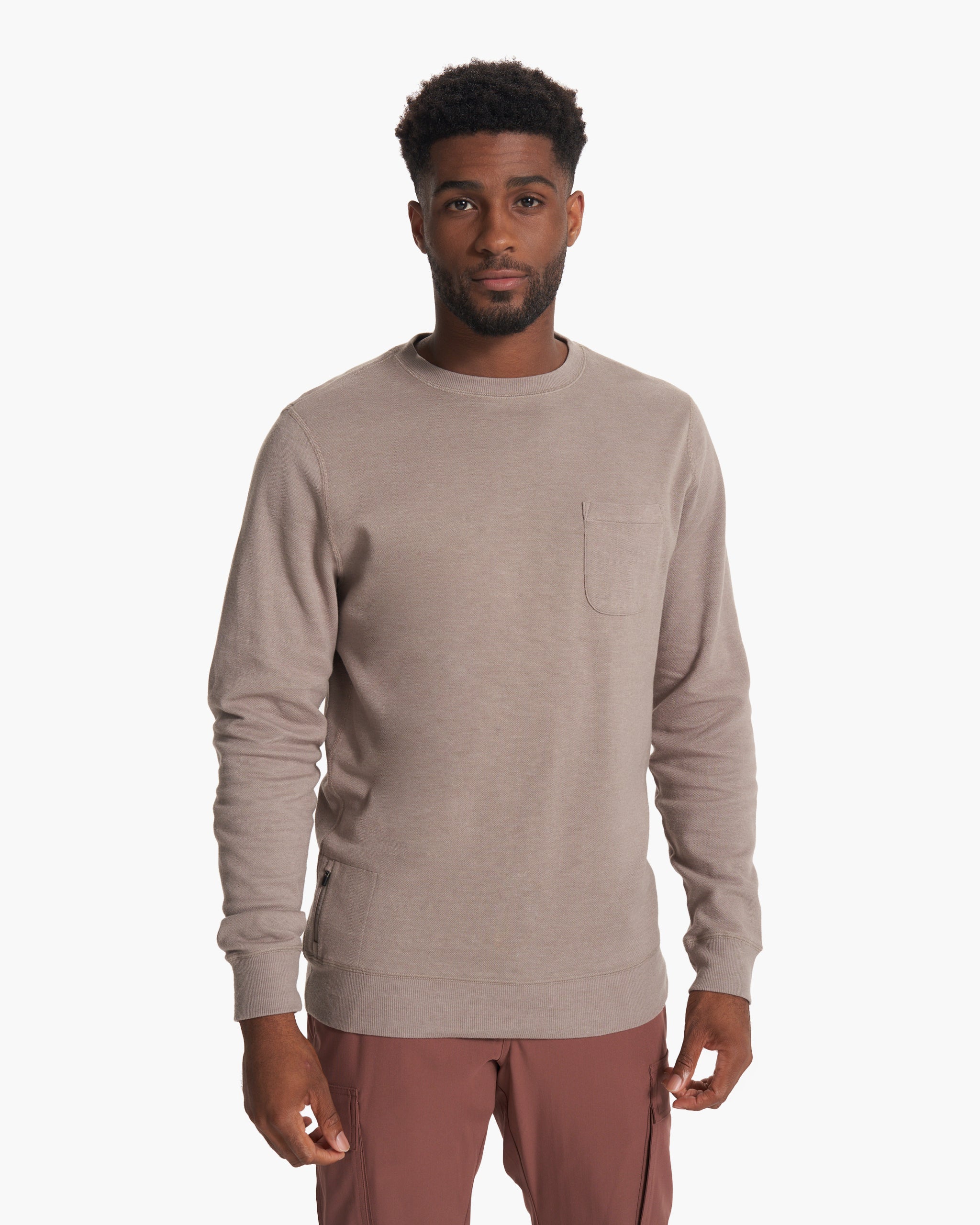 Jeffreys Pullover | Walnut Heather