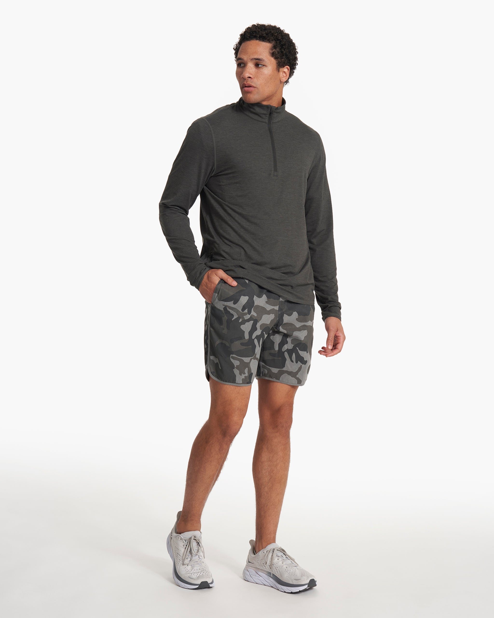 Ease Performance Half Zip | Charcoal Heather