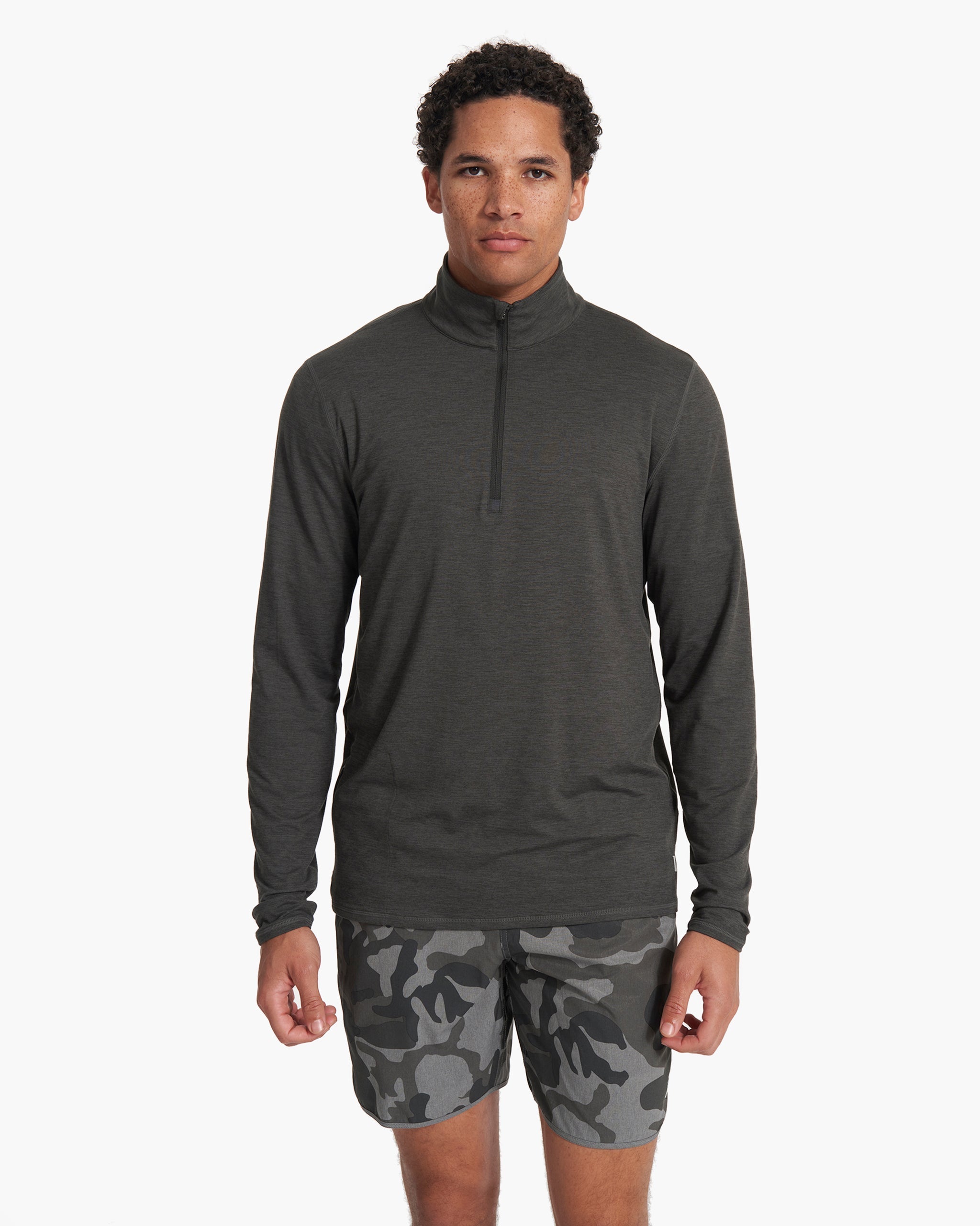 Ease Performance Half Zip | Charcoal Heather