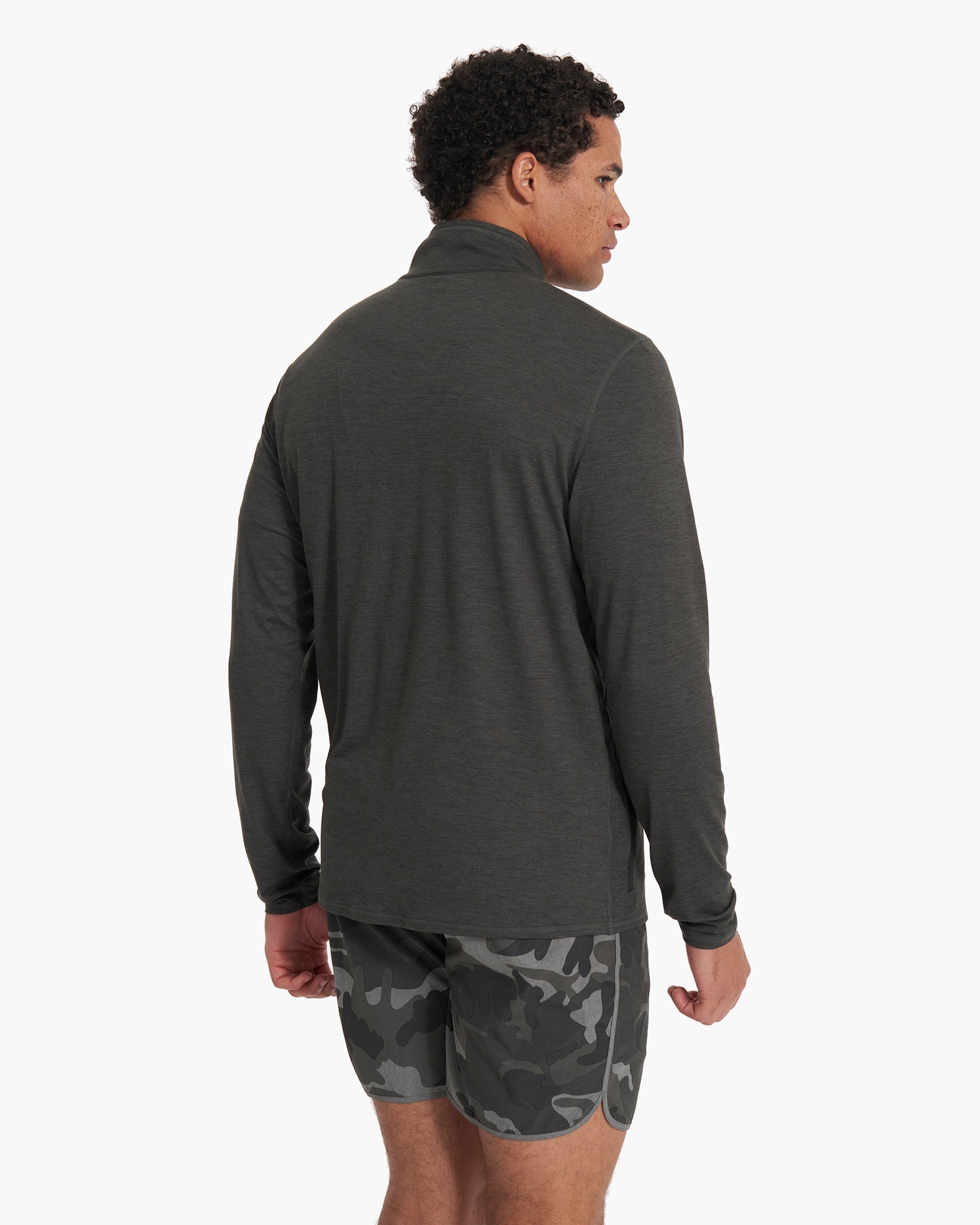 Ease Performance Half Zip | Charcoal Heather