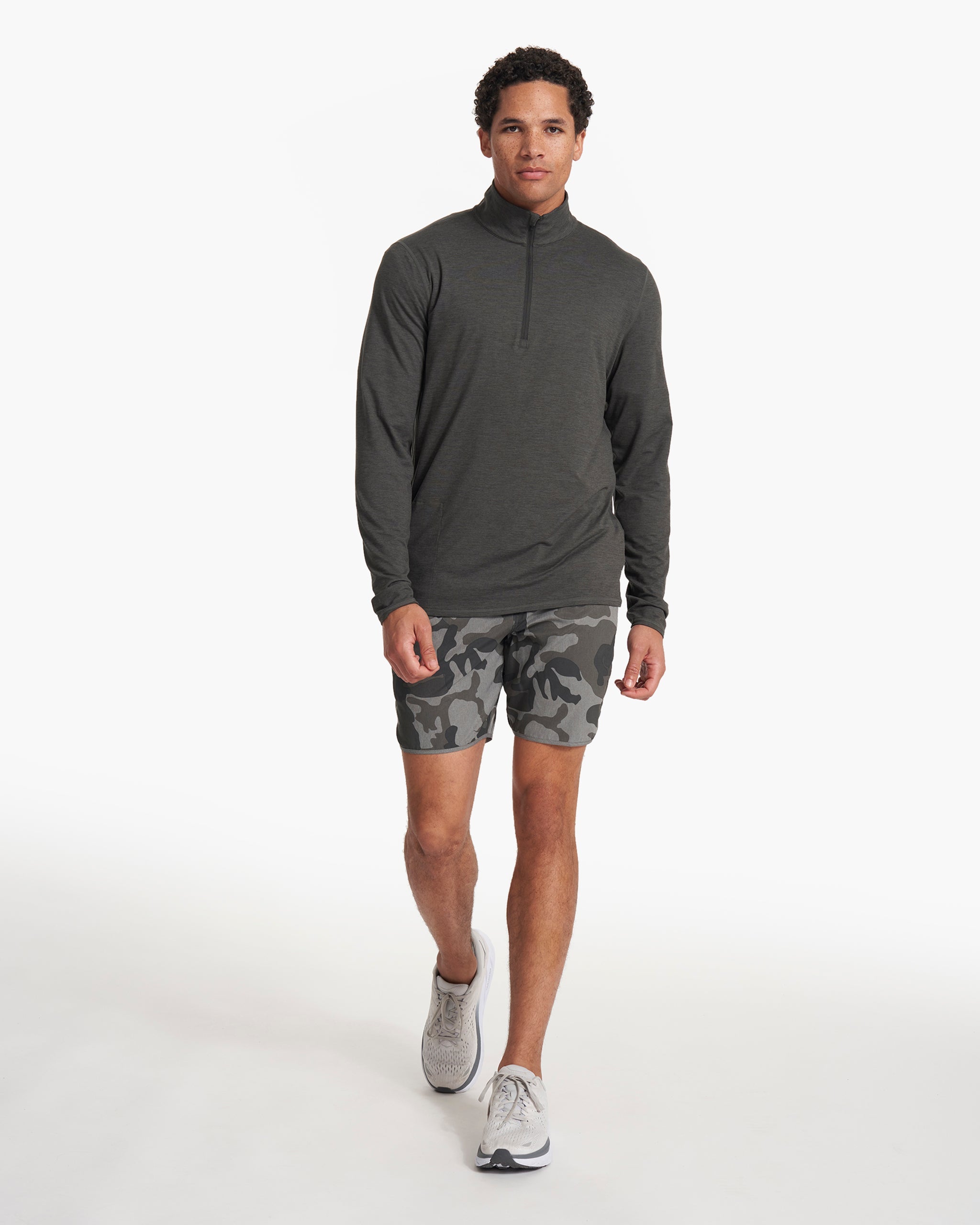 Ease Performance Half Zip | Charcoal Heather