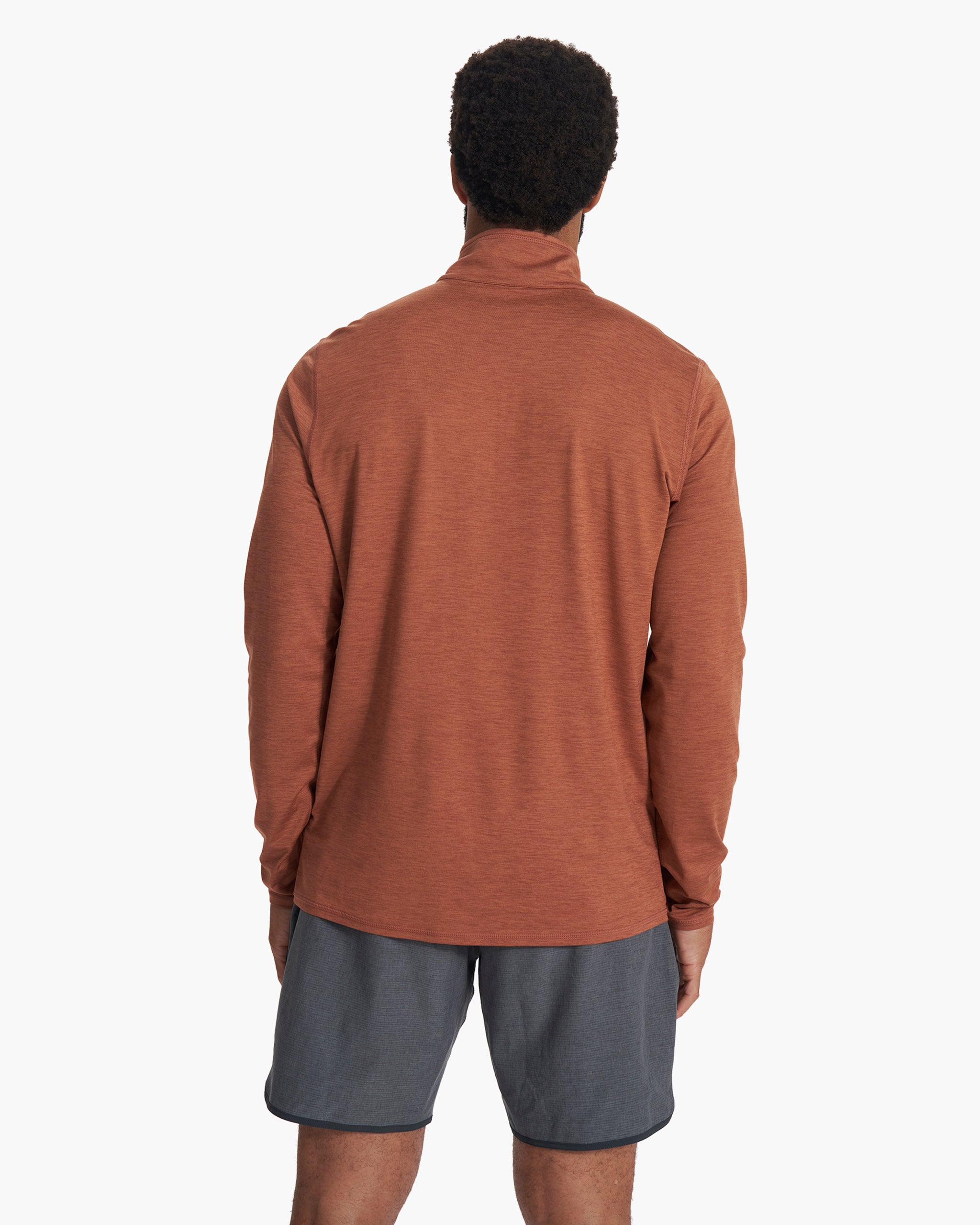 Ease Performance Half Zip | Copper Heather