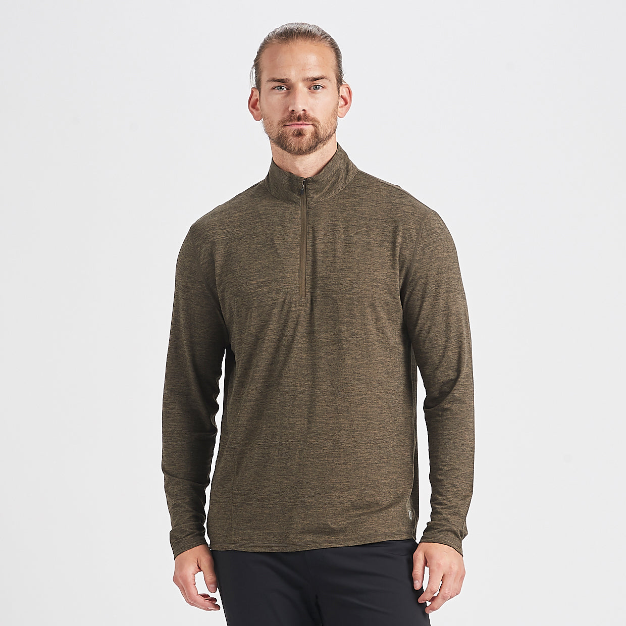 Ease Performance Half Zip | Evergreen Heather