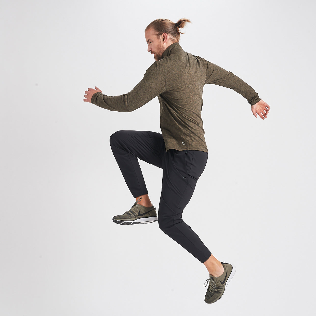 Ease Performance Half Zip | Evergreen Heather