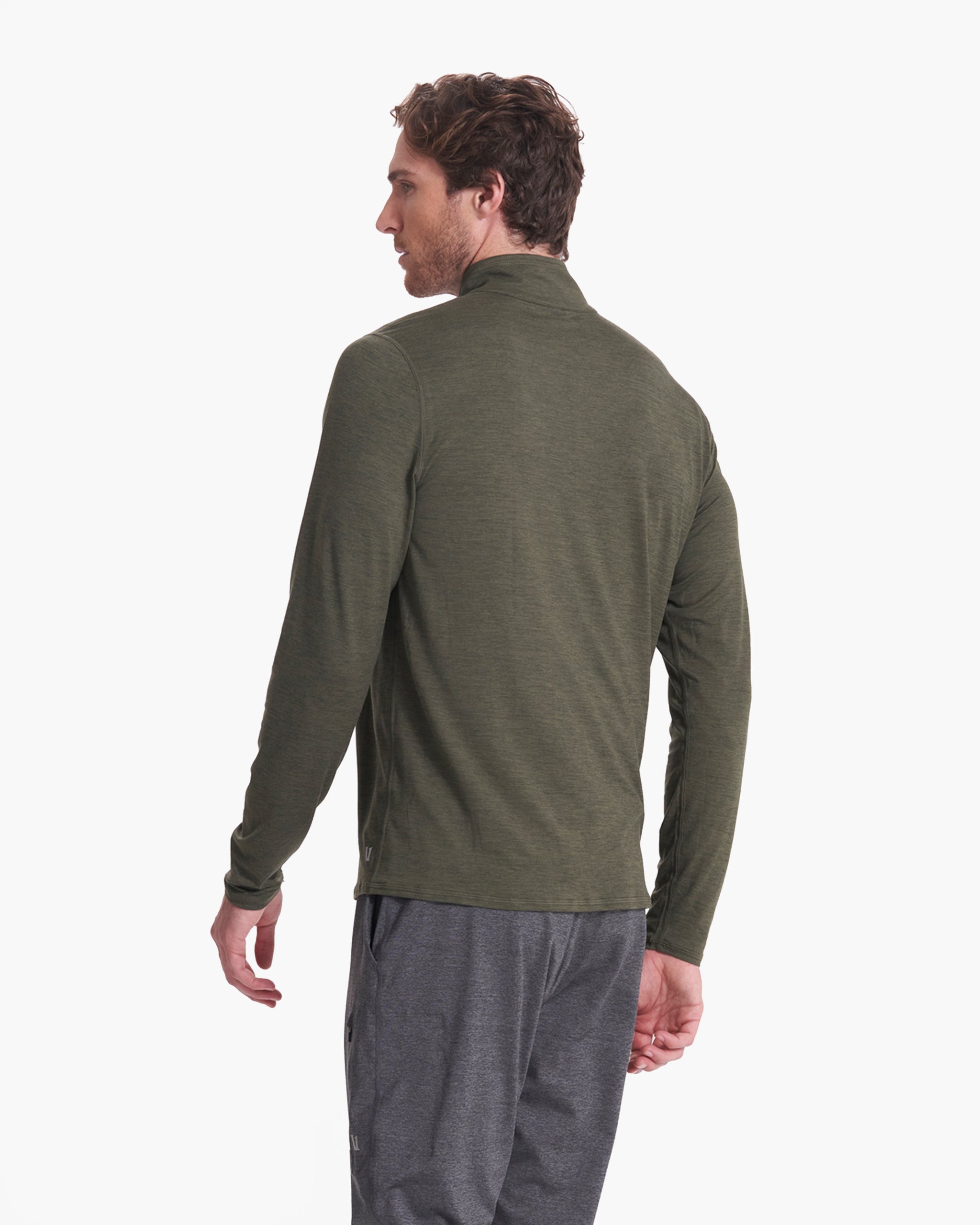 Ease Performance Half Zip | Forest Heather