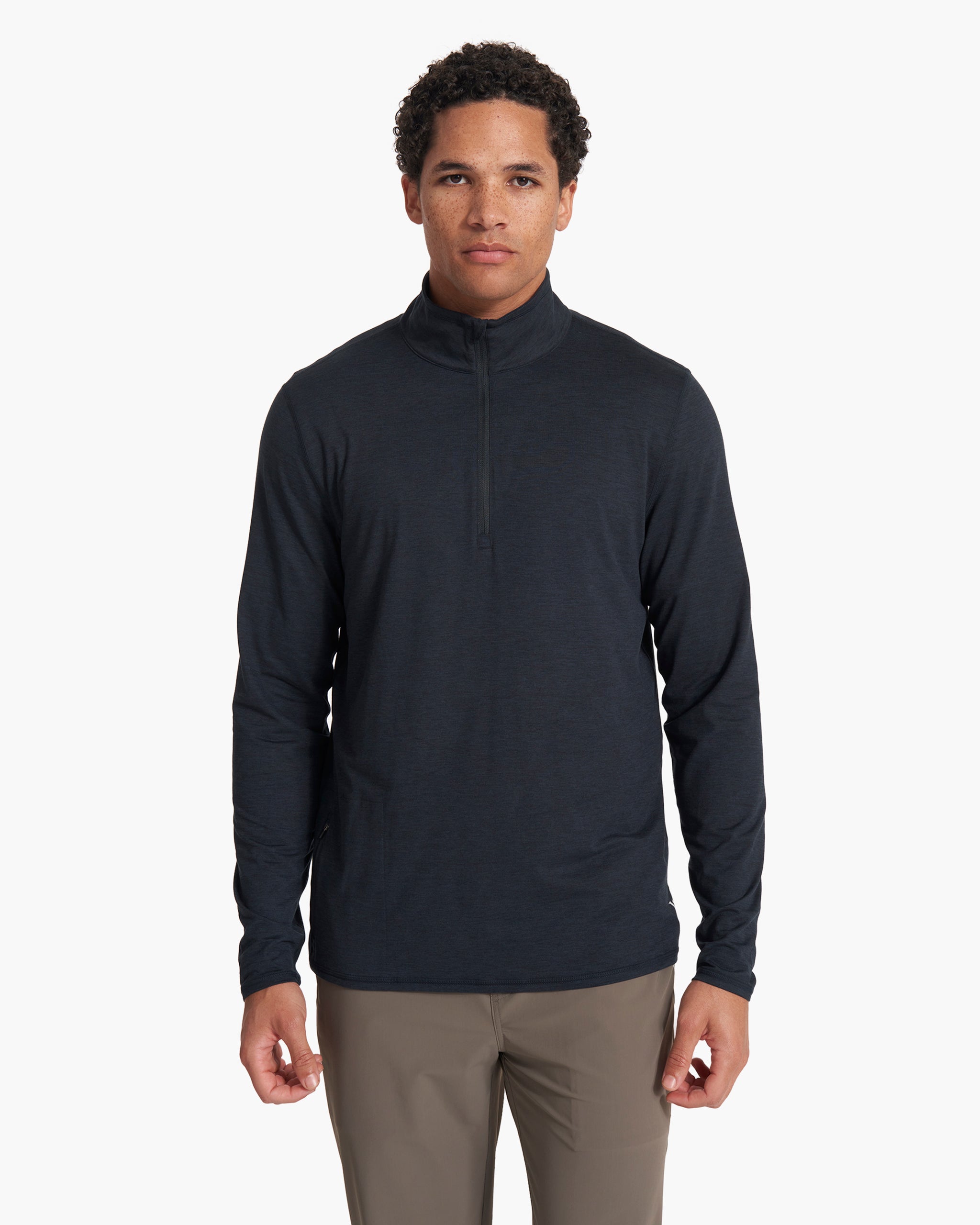 Ease Performance Half Zip | Ink Heather
