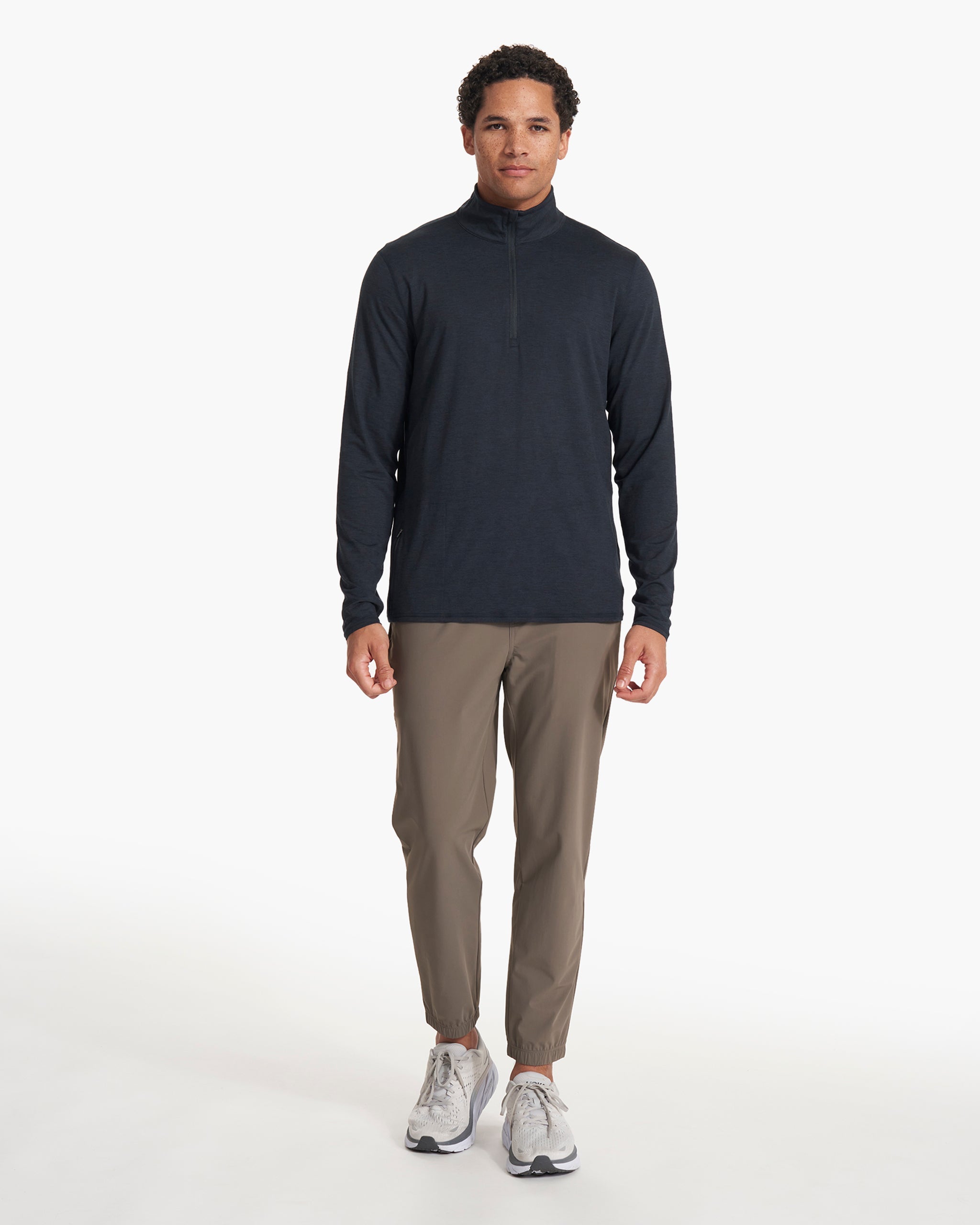 Ease Performance Half Zip | Ink Heather