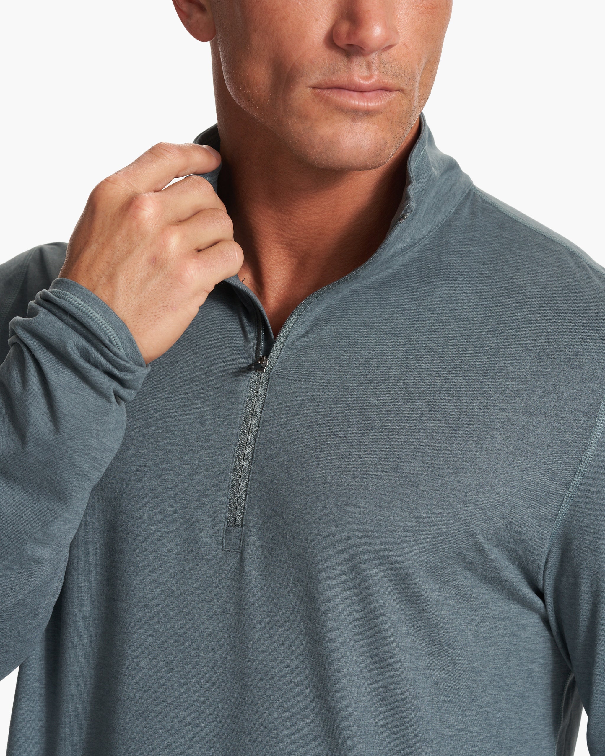 Ease Performance Half Zip | Lake Heather