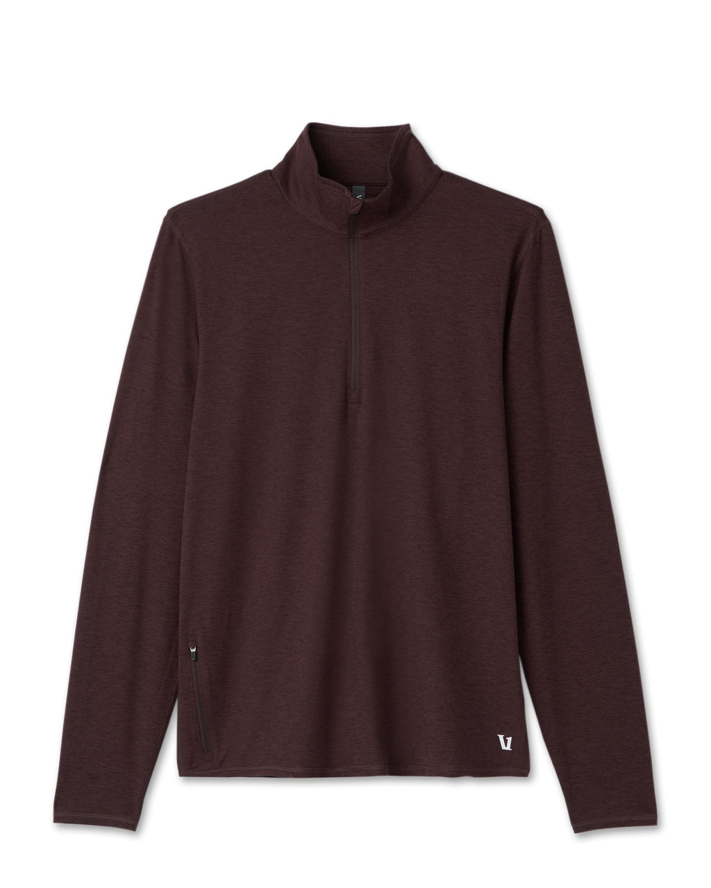 Ease Performance Half Zip | Mahogany Heather