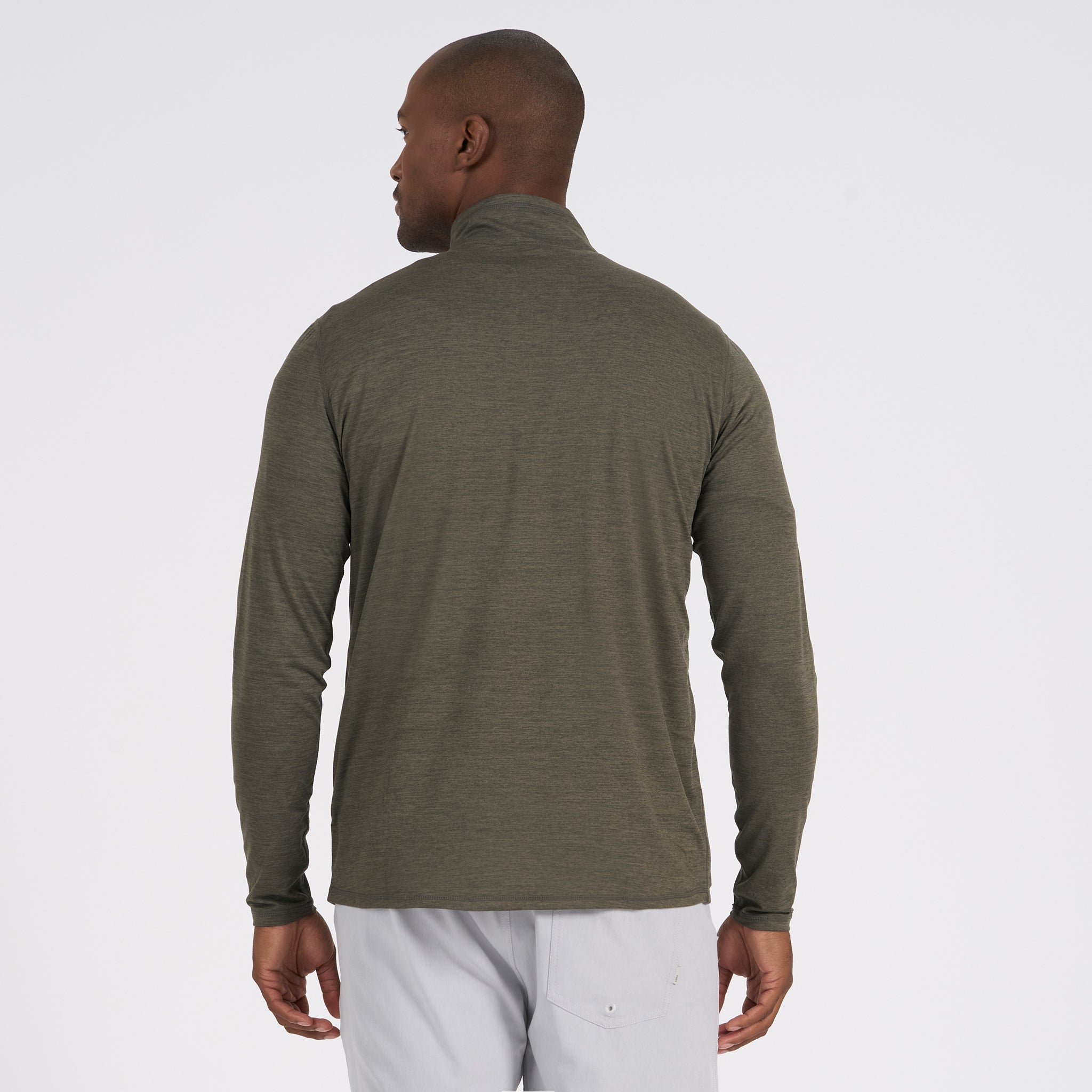 Ease Performance Half Zip | Oregano Heather
