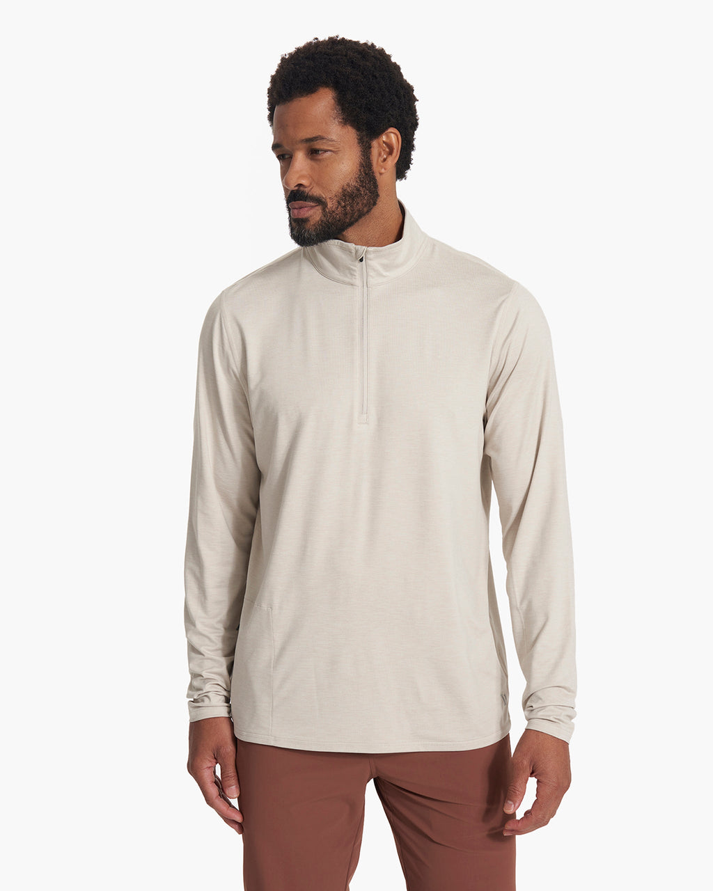 Ease Performance Half Zip | Suede Heather