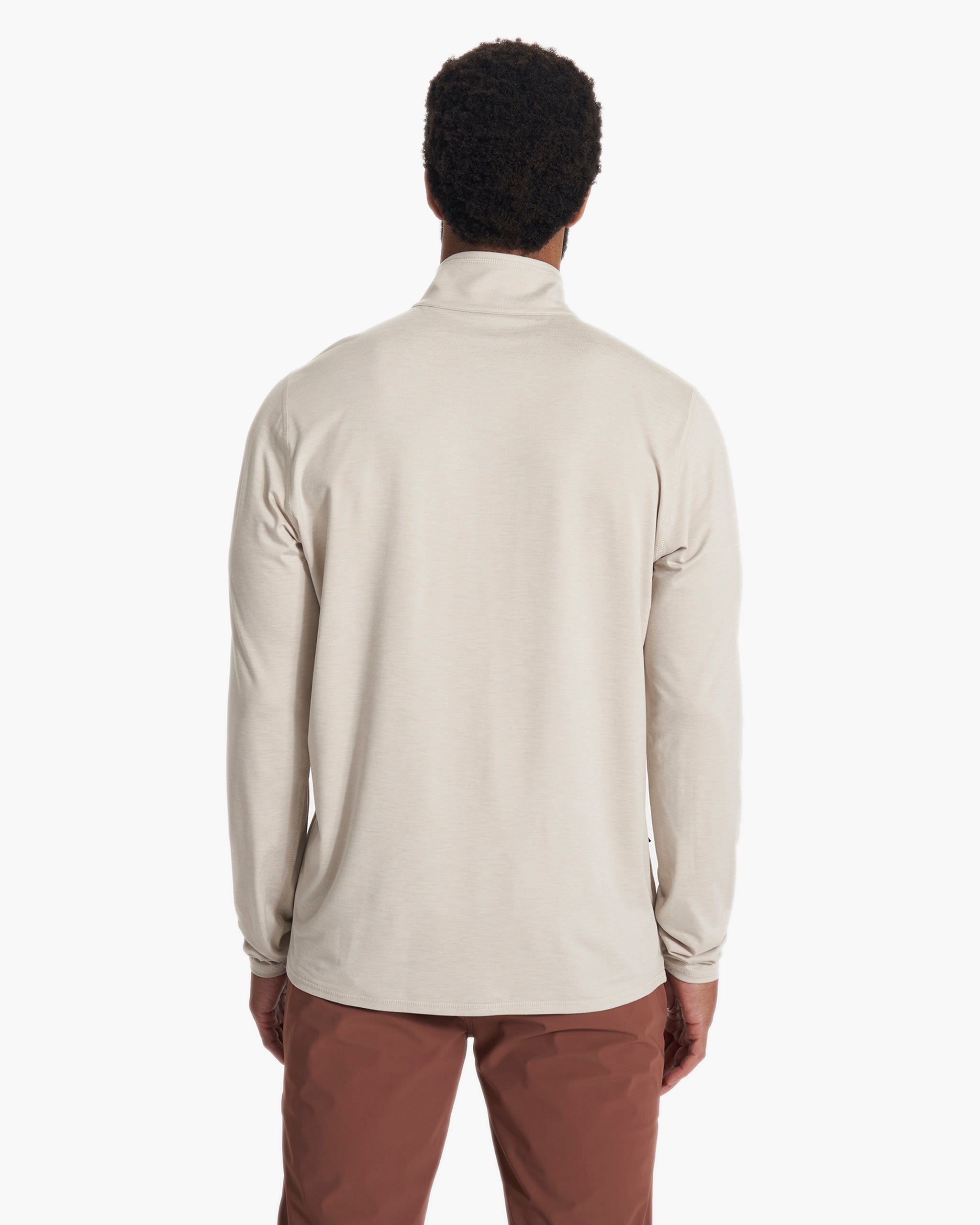 Ease Performance Half Zip | Suede Heather
