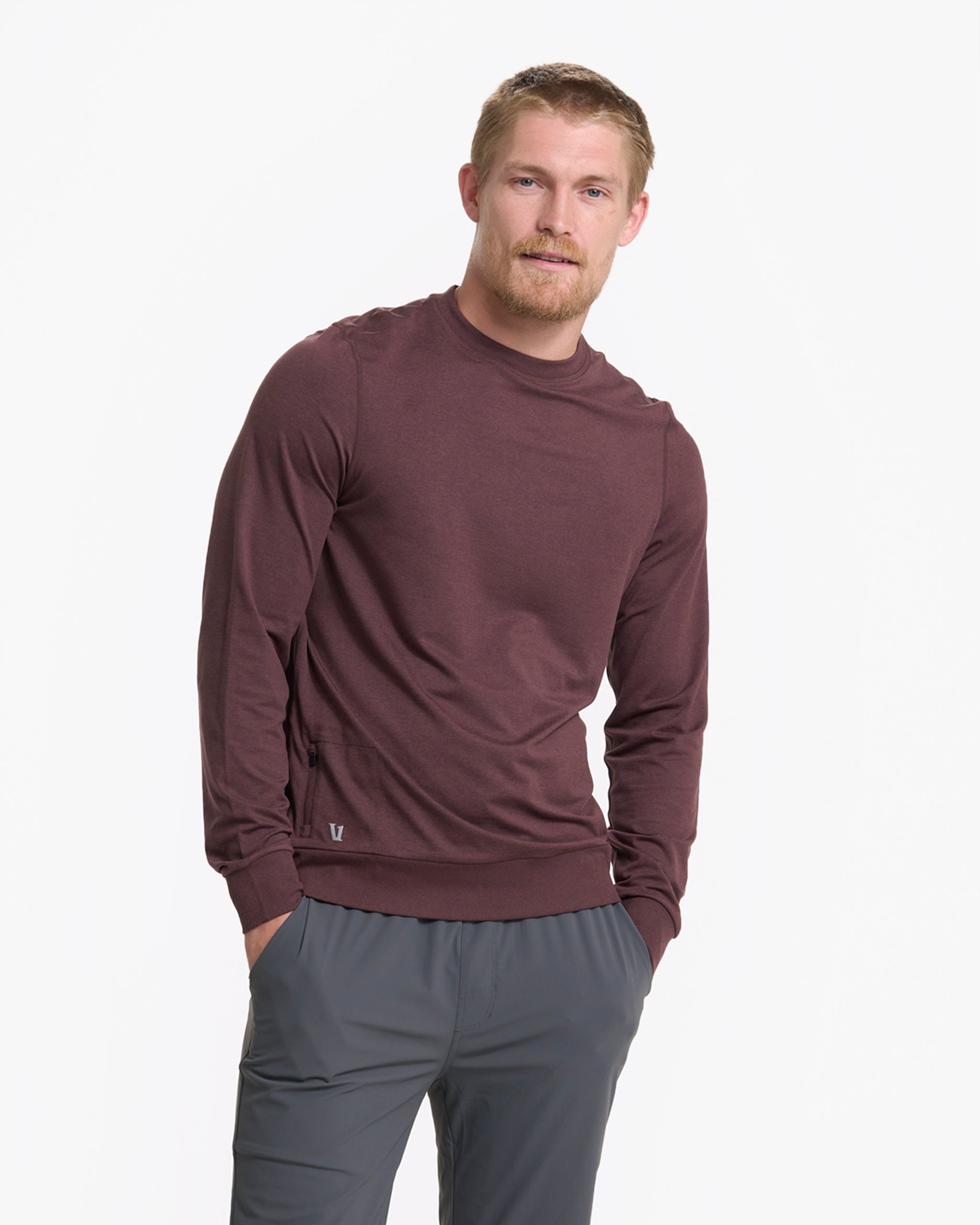 Ponto Performance Crew | Chestnut Heather