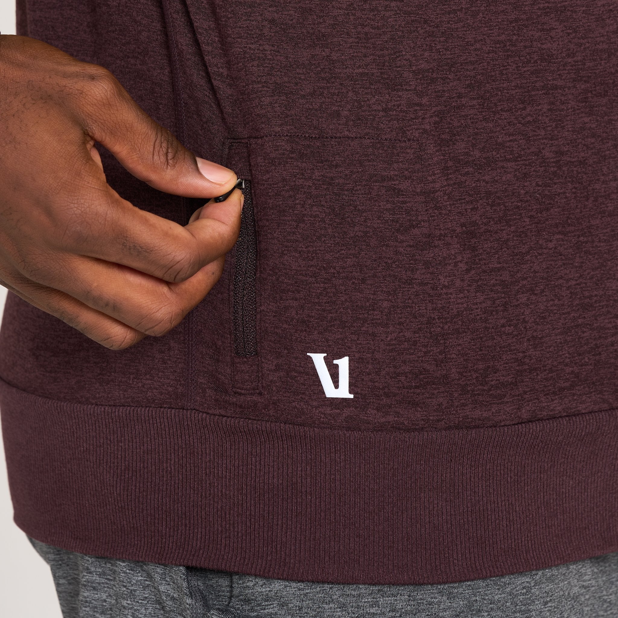 Ponto Performance Crew | Oxblood Heather