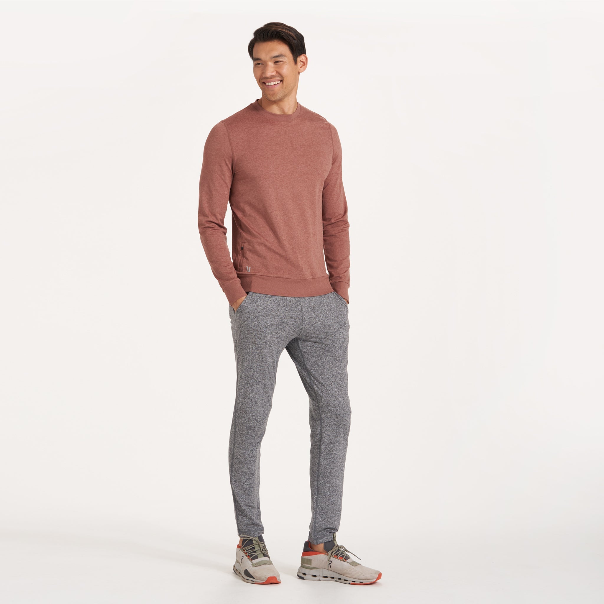 Ponto Performance Crew | Terracotta Heather