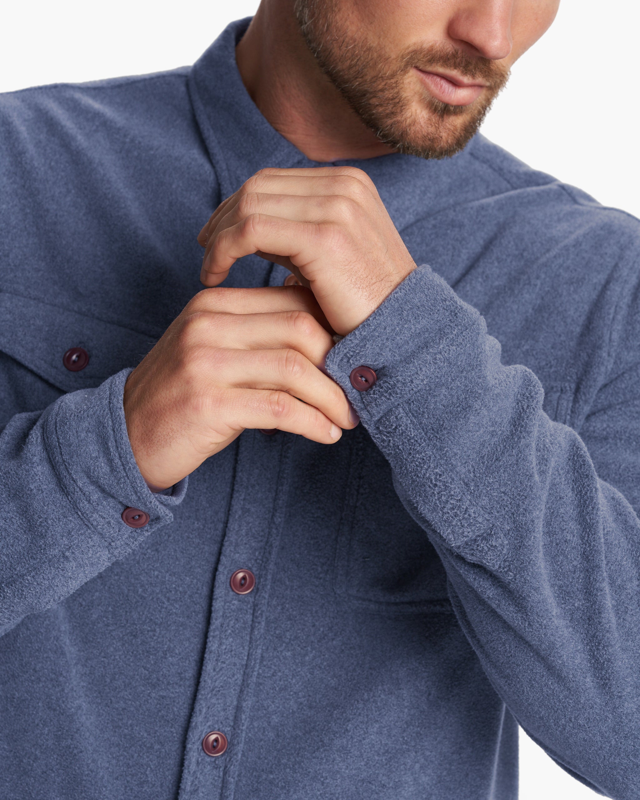 Aspen Shirt Jacket | Azure Heather