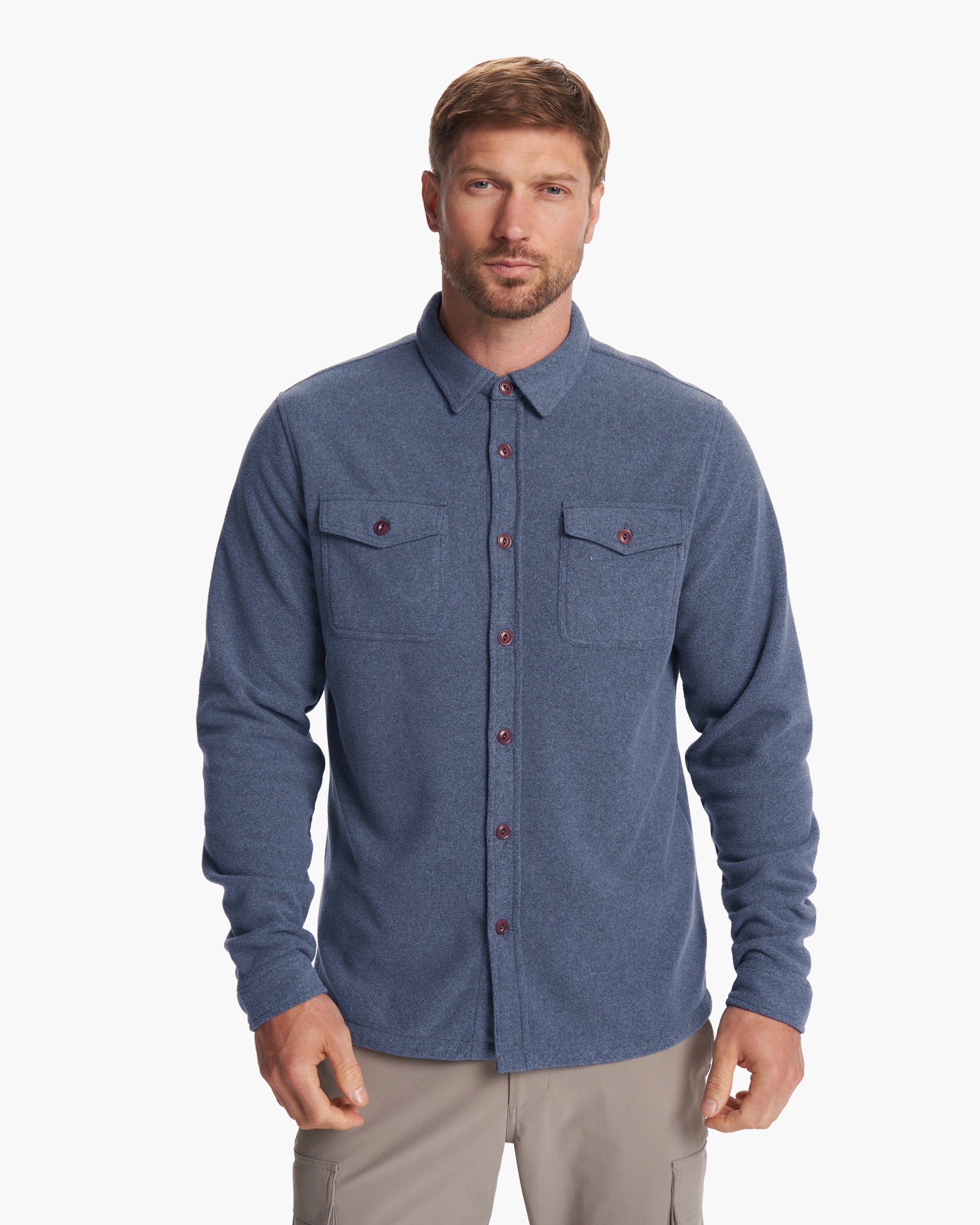 Aspen Shirt Jacket | Azure Heather