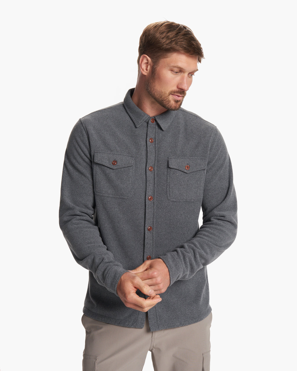 Aspen Shirt Jacket | Heather Grey