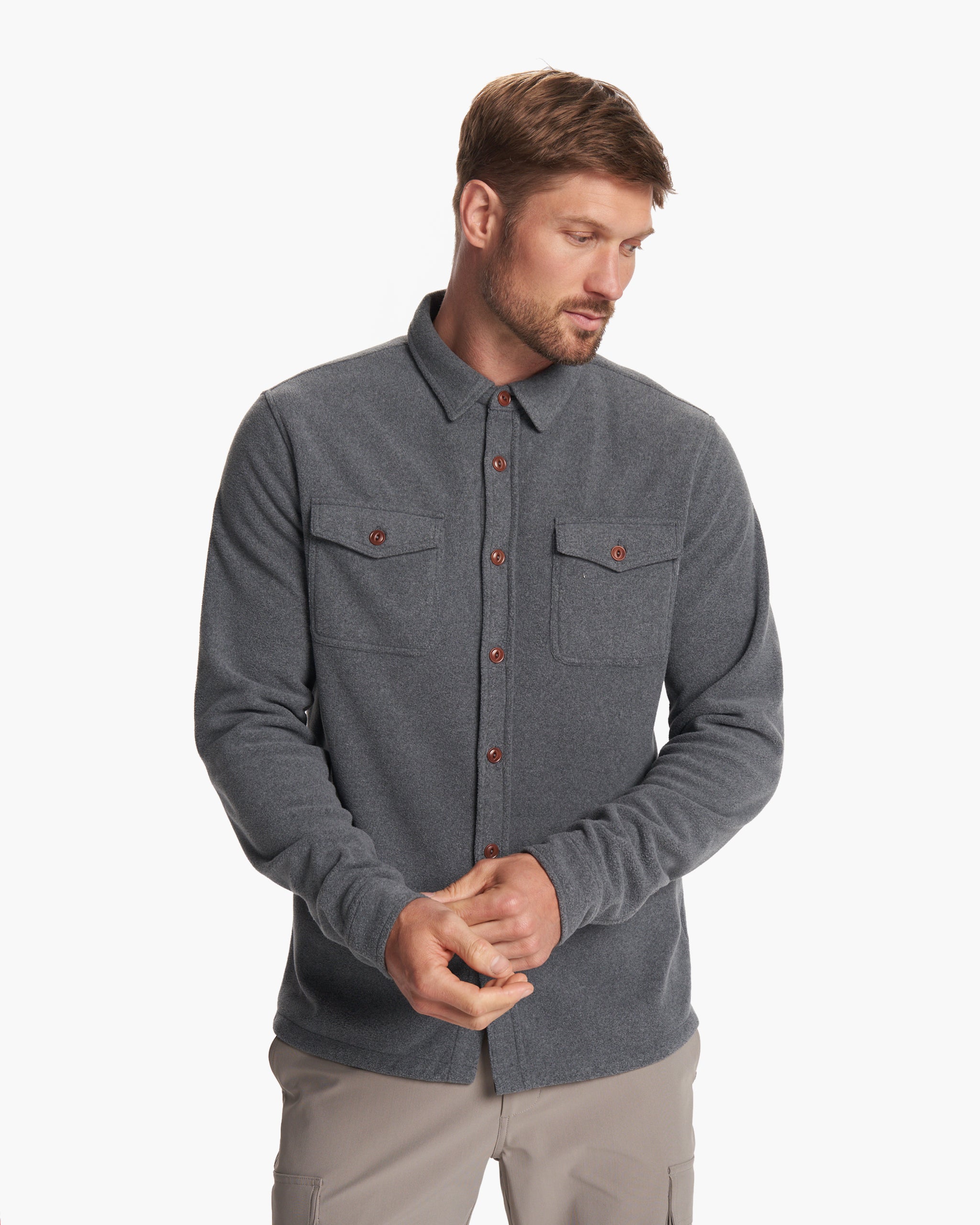 Aspen Shirt Jacket | Heather Grey