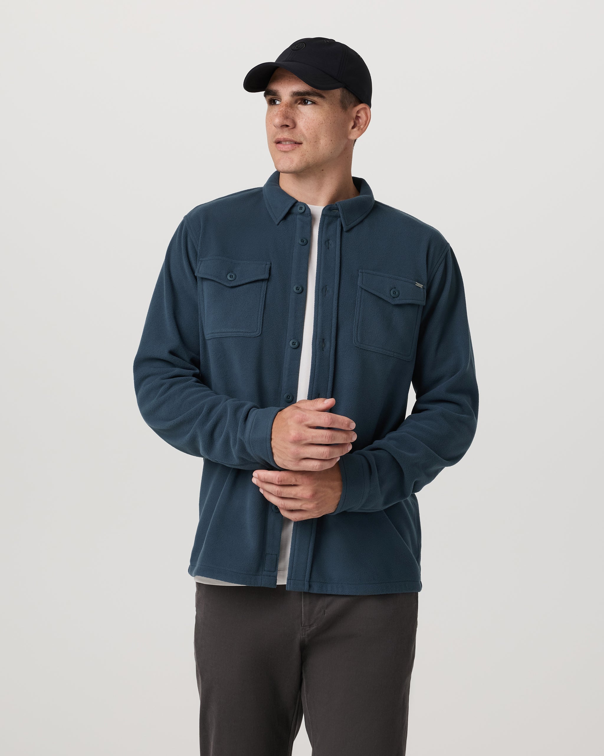 Aspen Shirt Jacket | Ocean Blue
