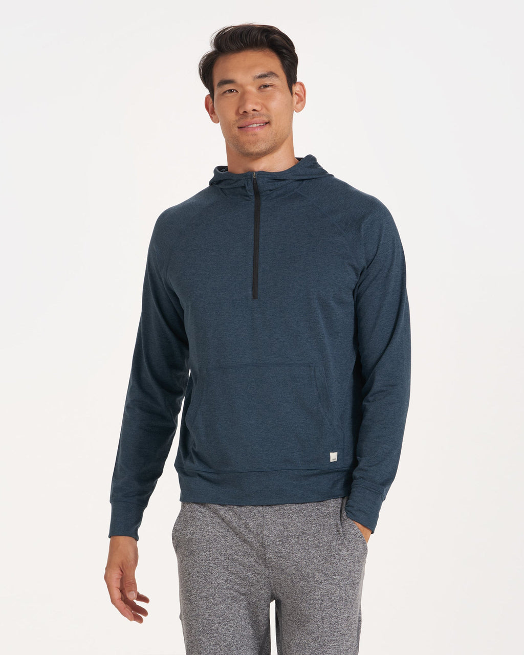 Ponto Performance Half Zip Hoodie | Indigo Heather