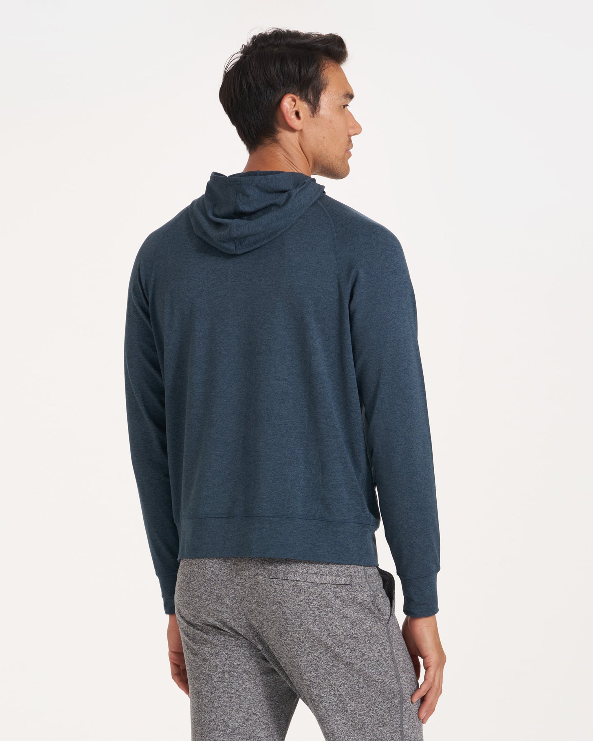 Ponto Performance Half Zip Hoodie | Indigo Heather