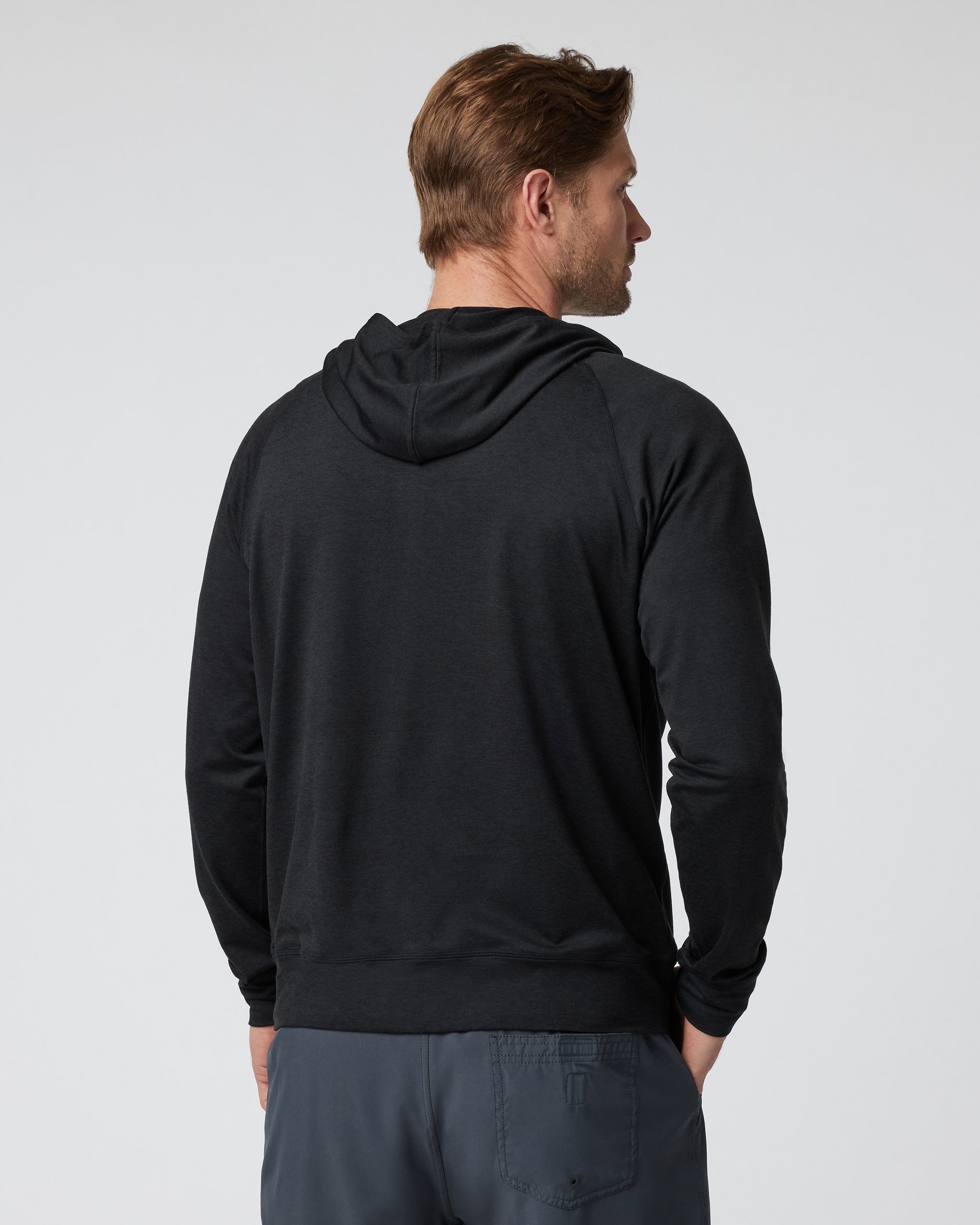 Ponto Performance Half Zip Hoodie | Black Heather