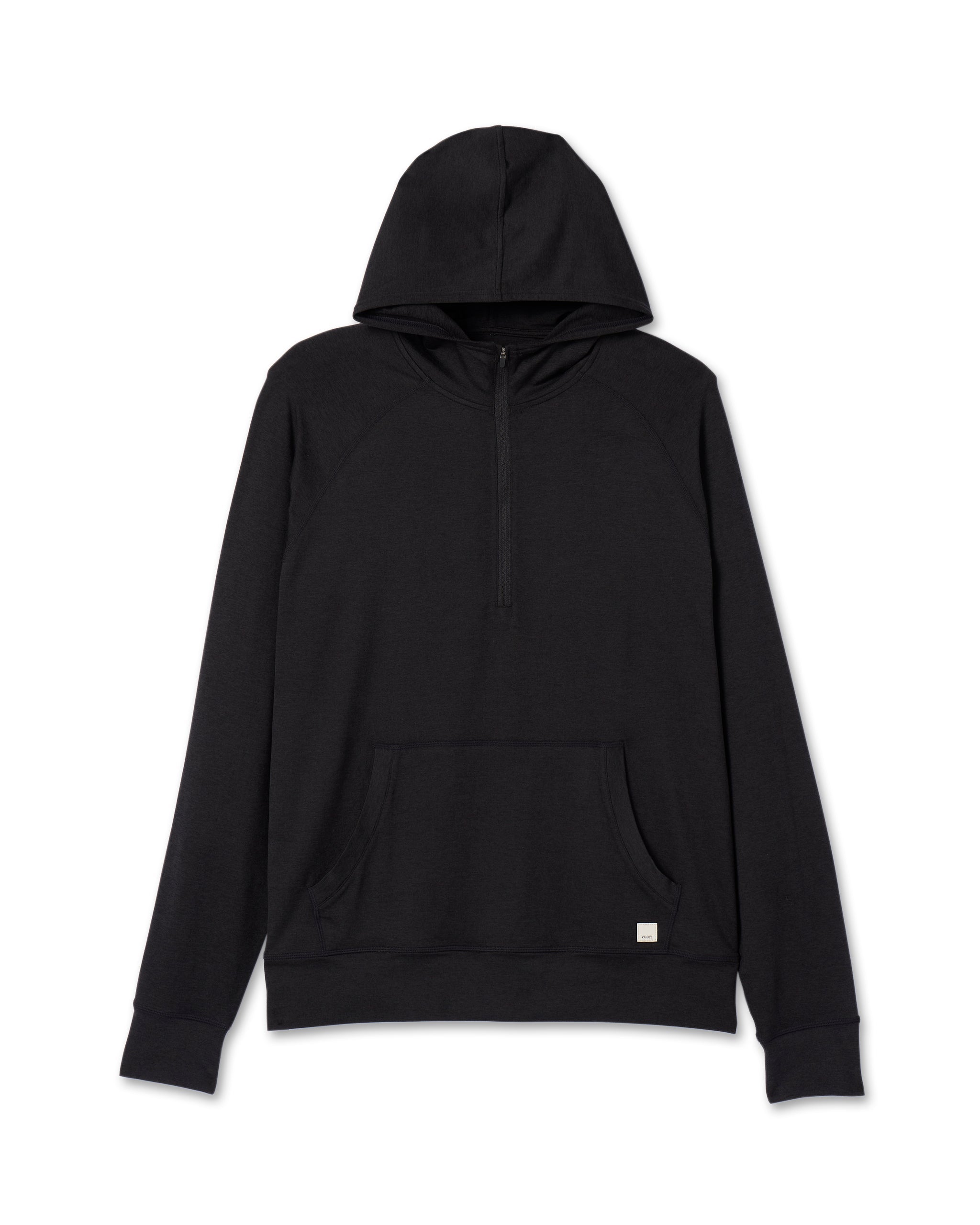 Ponto Performance Half Zip Hoodie | Black Heather