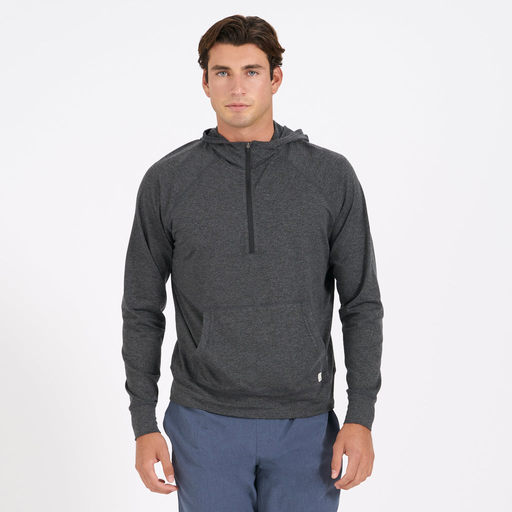 Ponto Performance Half Zip Hoodie | Charcoal Heather