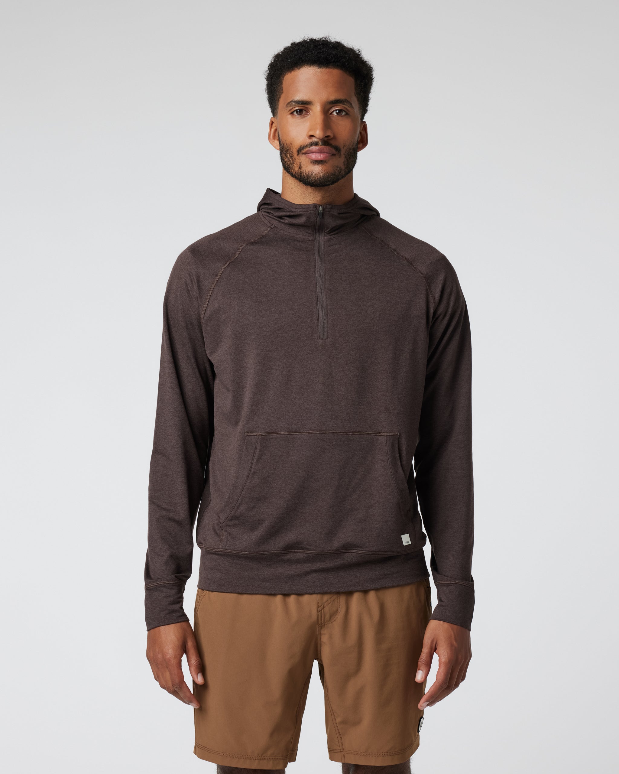 Ponto Performance Half Zip Hoodie | Java Heather