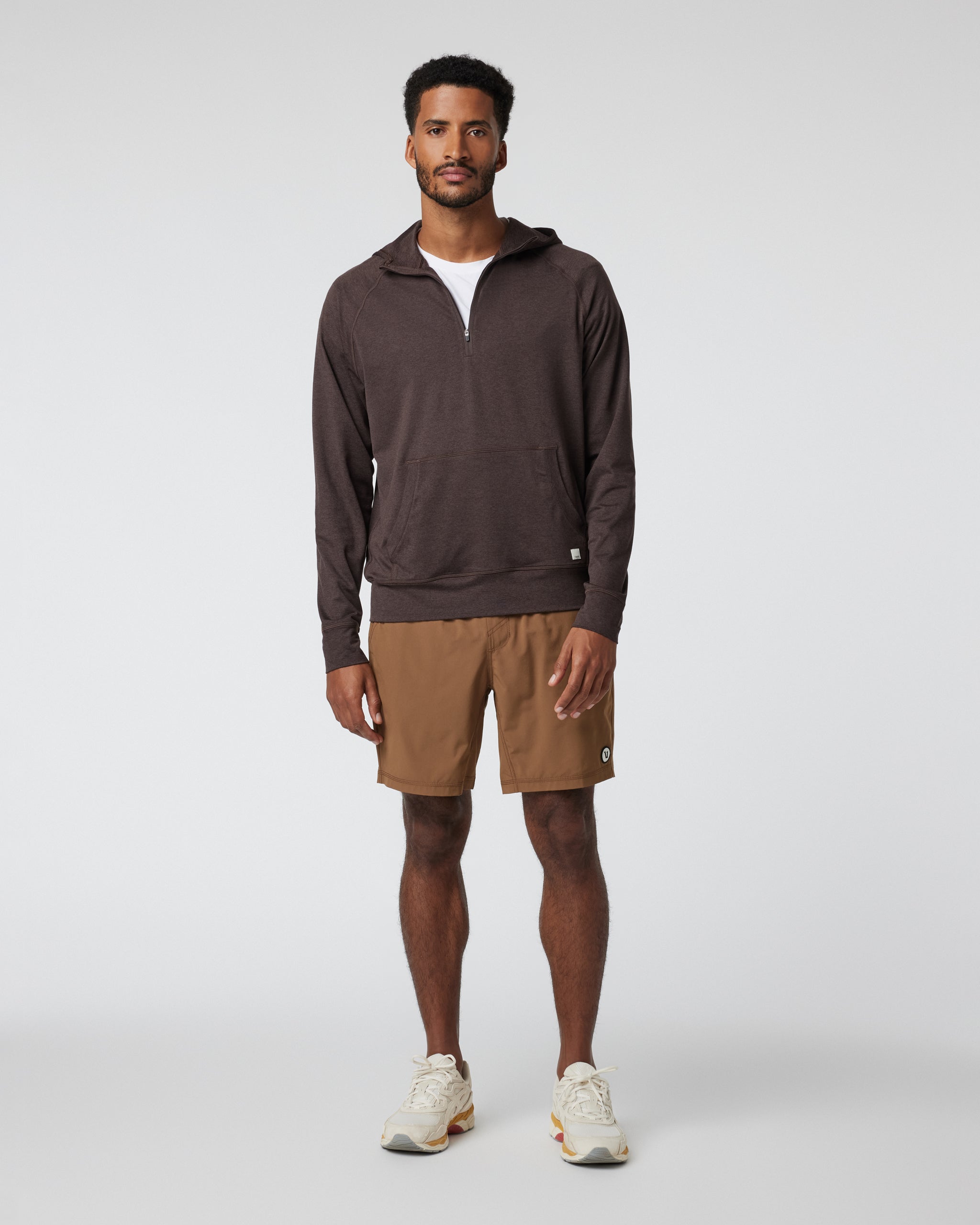 Ponto Performance Half Zip Hoodie | Java Heather