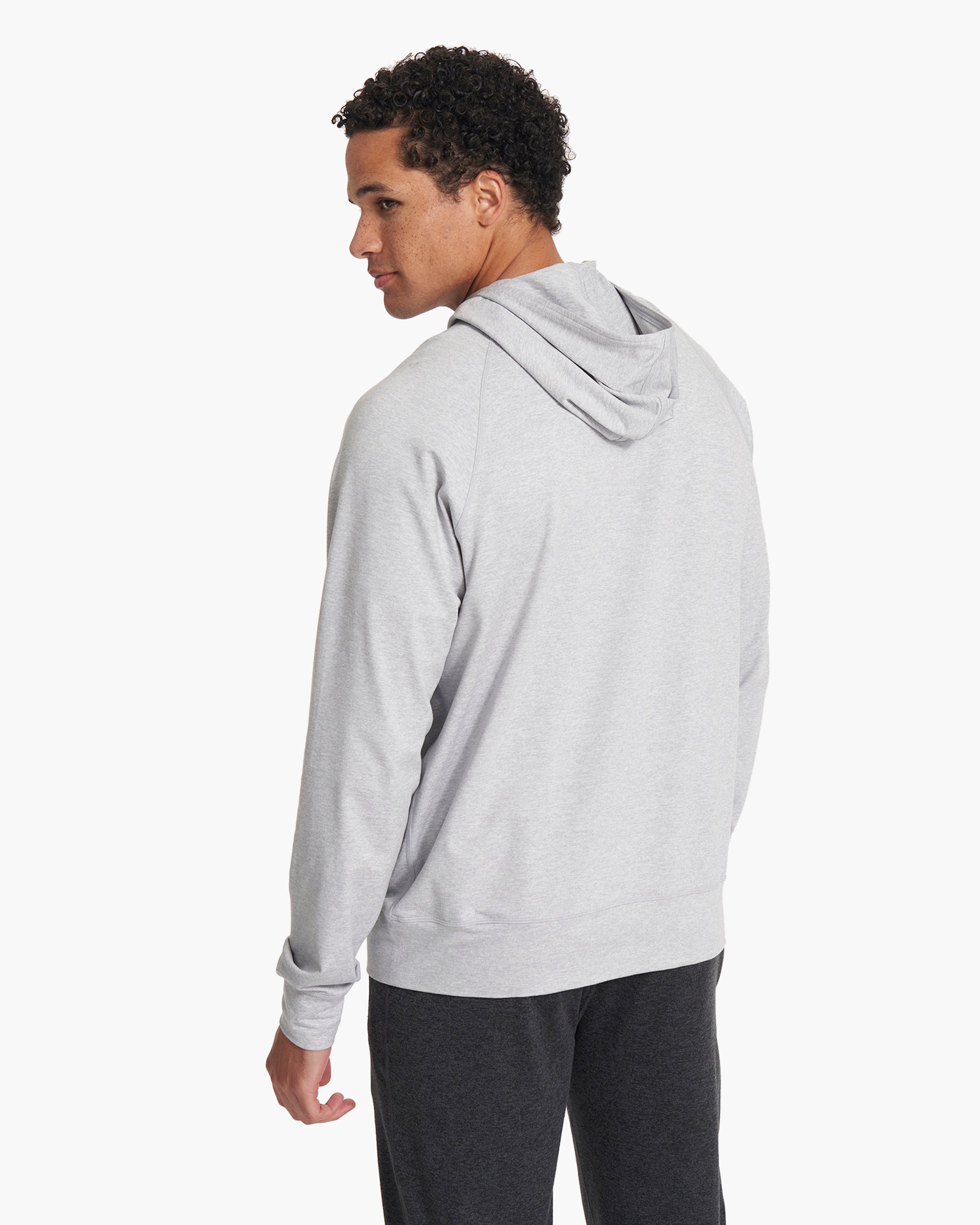 Ponto Performance Half Zip Hoodie | Platinum Heather